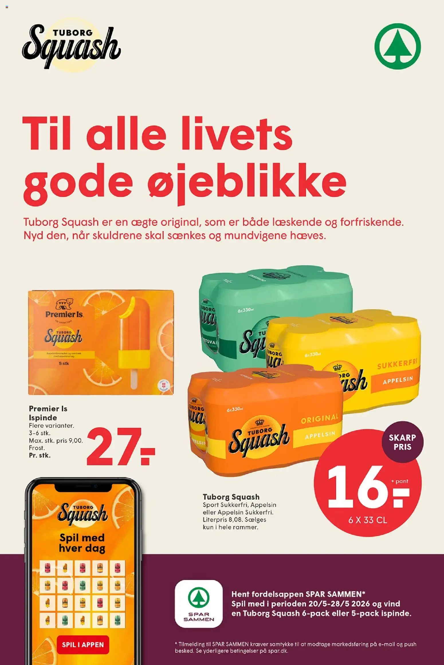 Spar tilbudsavis – gyldig fra 22.05.2026 | Side: 31 | Produkter: Squash, Is, Søm, Spil