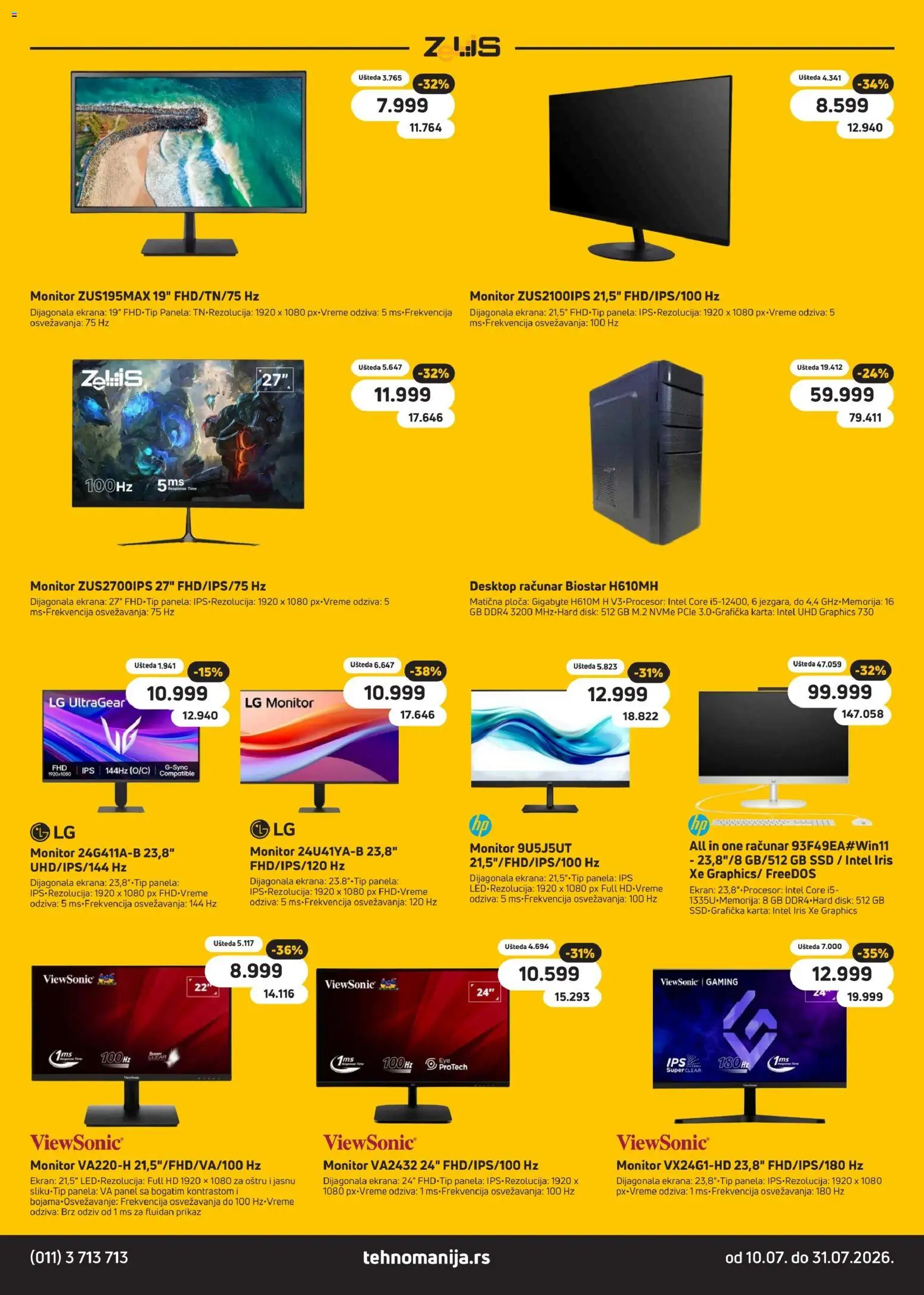 Tehnomanija katalog - važi od 10.07.2026 | Strana: 20 | Proizvode: Monitor, Disk
