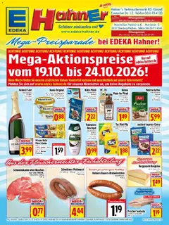 Angebote - Edeka Hahner: Wochenangebote ab 19.10.2026 gültig
