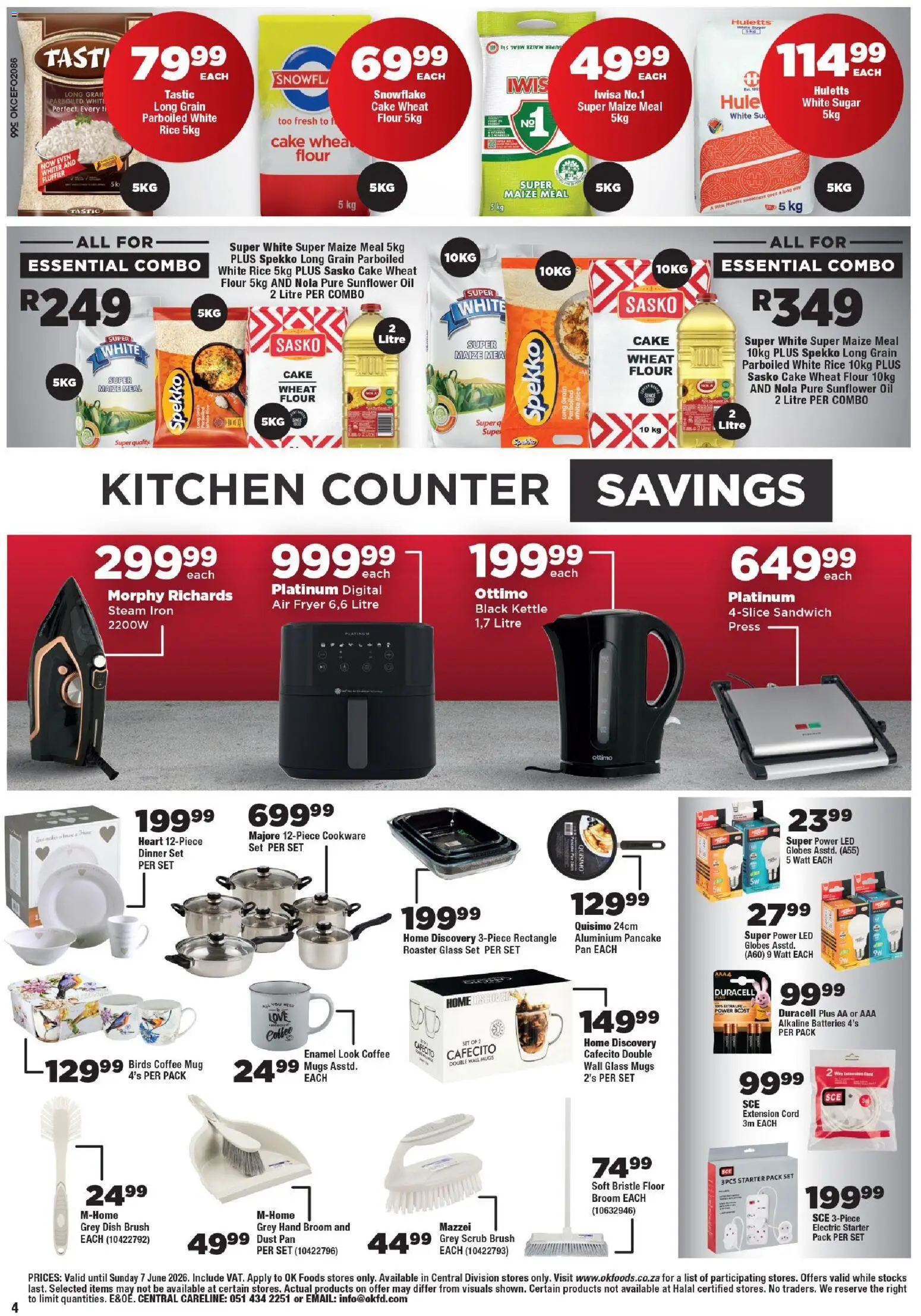 New OK Foods catalogue – valid from 25.05.2026 | Page: 4 | Products: Cake, Glass set, Shower, Mug