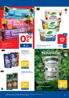 MAXIMA leidinys galioja nuo 2026.10.13 | Puslapis: 13 | Prekių: Sūrelis, Jogurtas, Varškė, Baltyminis jogurtas