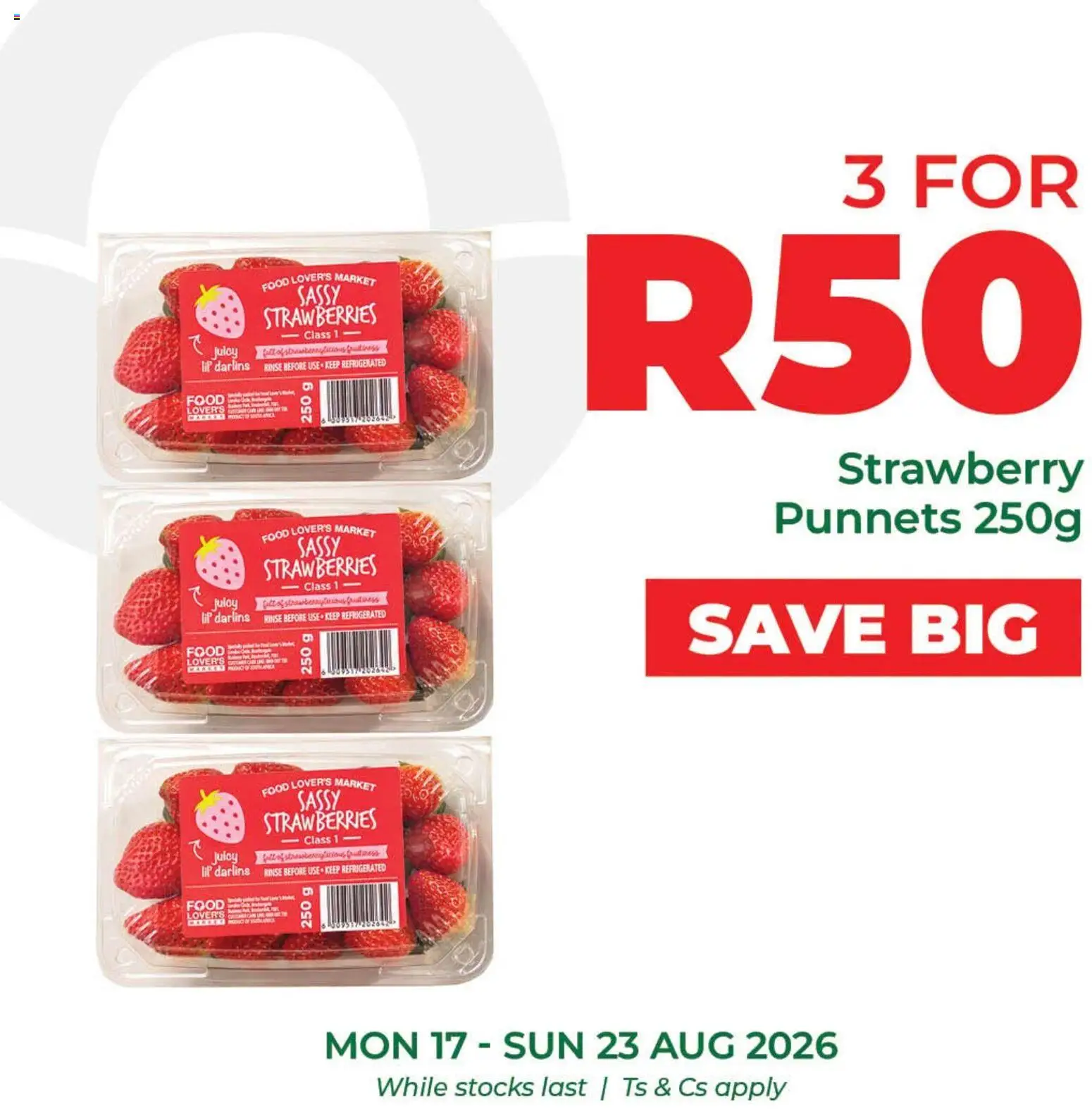 New Food Lover's Market catalogue – valid from 17/08/2026 | Page: 4 | Products: Strawberries