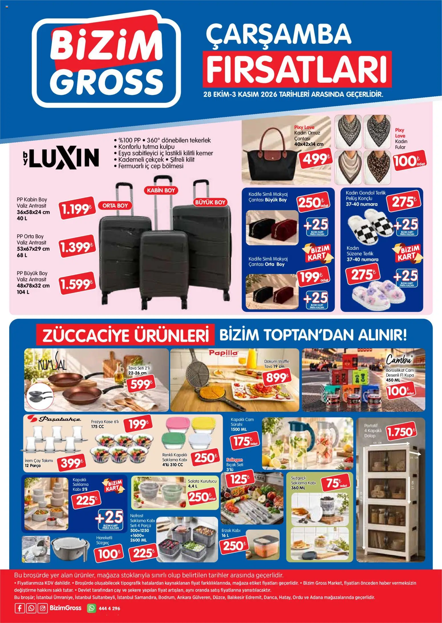 Bizim Toptan - Bizim gross katalog - 28 Ekim 2026 tarihinden itibaren geçerlidir | Sayfa: 3 | Ürünler: Makyaj, Çay, Terlik, Kemer