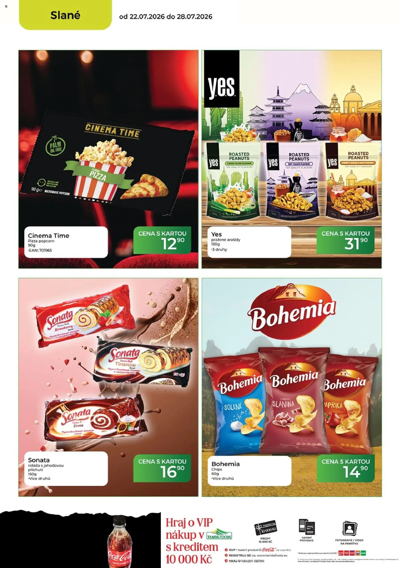 Tamda Foods leták od 22.07.2026 | Strana: 36 | Produkty: Tiramisu, Arašídy, Popcorn, Slanina