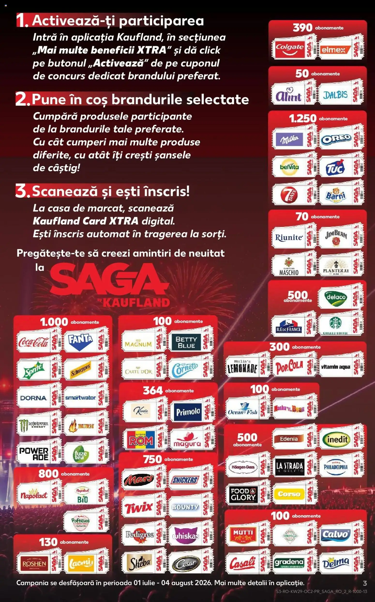 Noul catalog Kaufland – valabil de la 15.07.2026 | Pagină: 3 | Produse: Oreo, Coș, Cola, Power