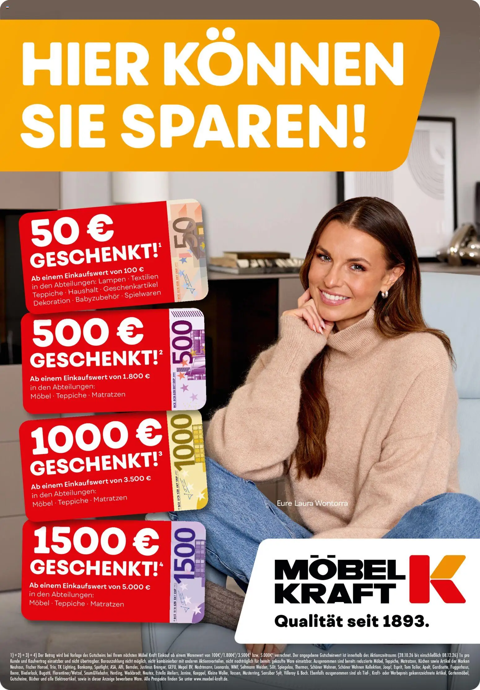 Möbel Kraft Prospekt – gültig ab 28.10.2026 | Seite: 1