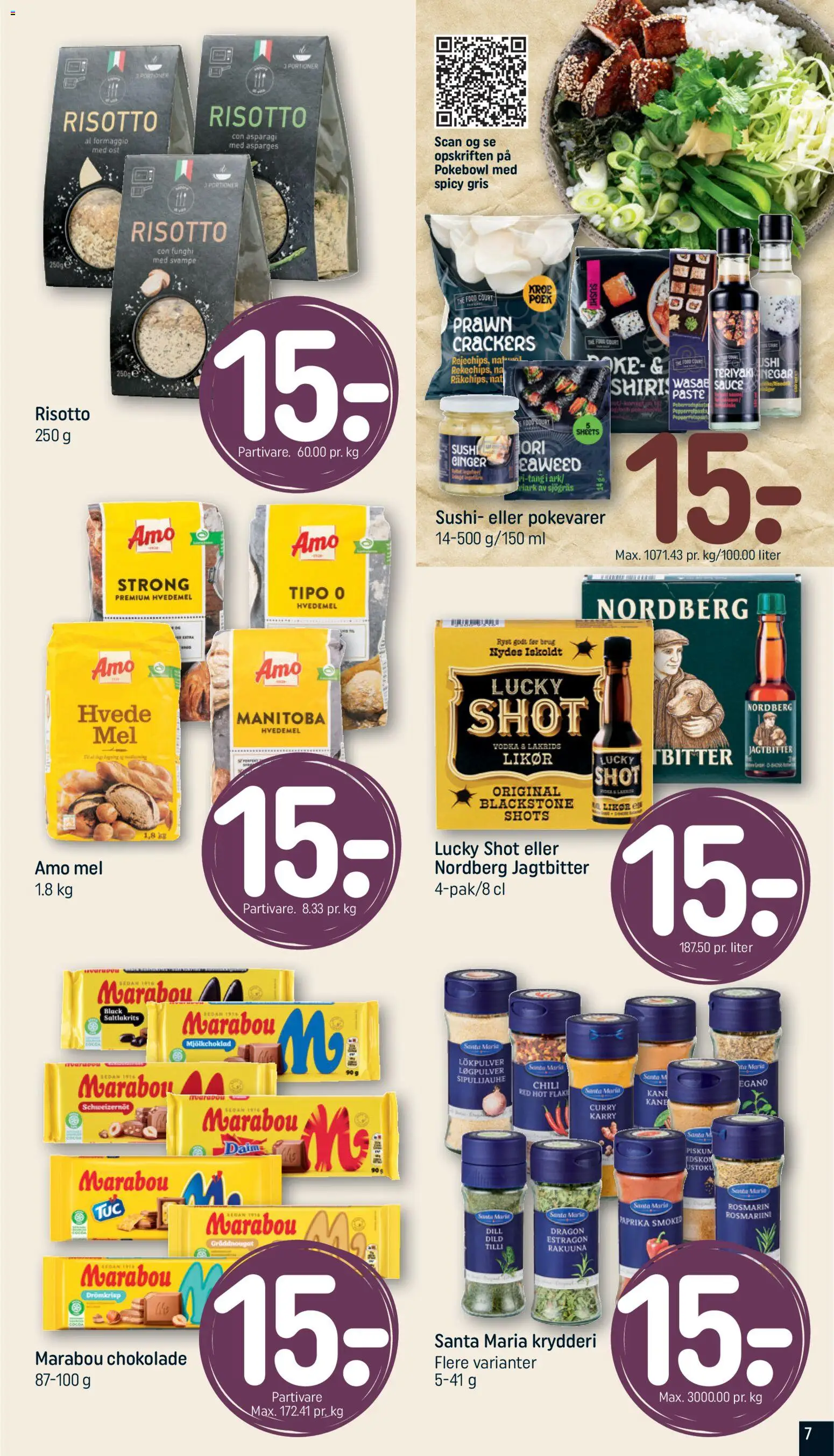 Rema 1000 tilbudsavis – gyldig fra 26.05.2026 | Side: 7 | Produkter: Karry, Chokolade, Mel, Asparges