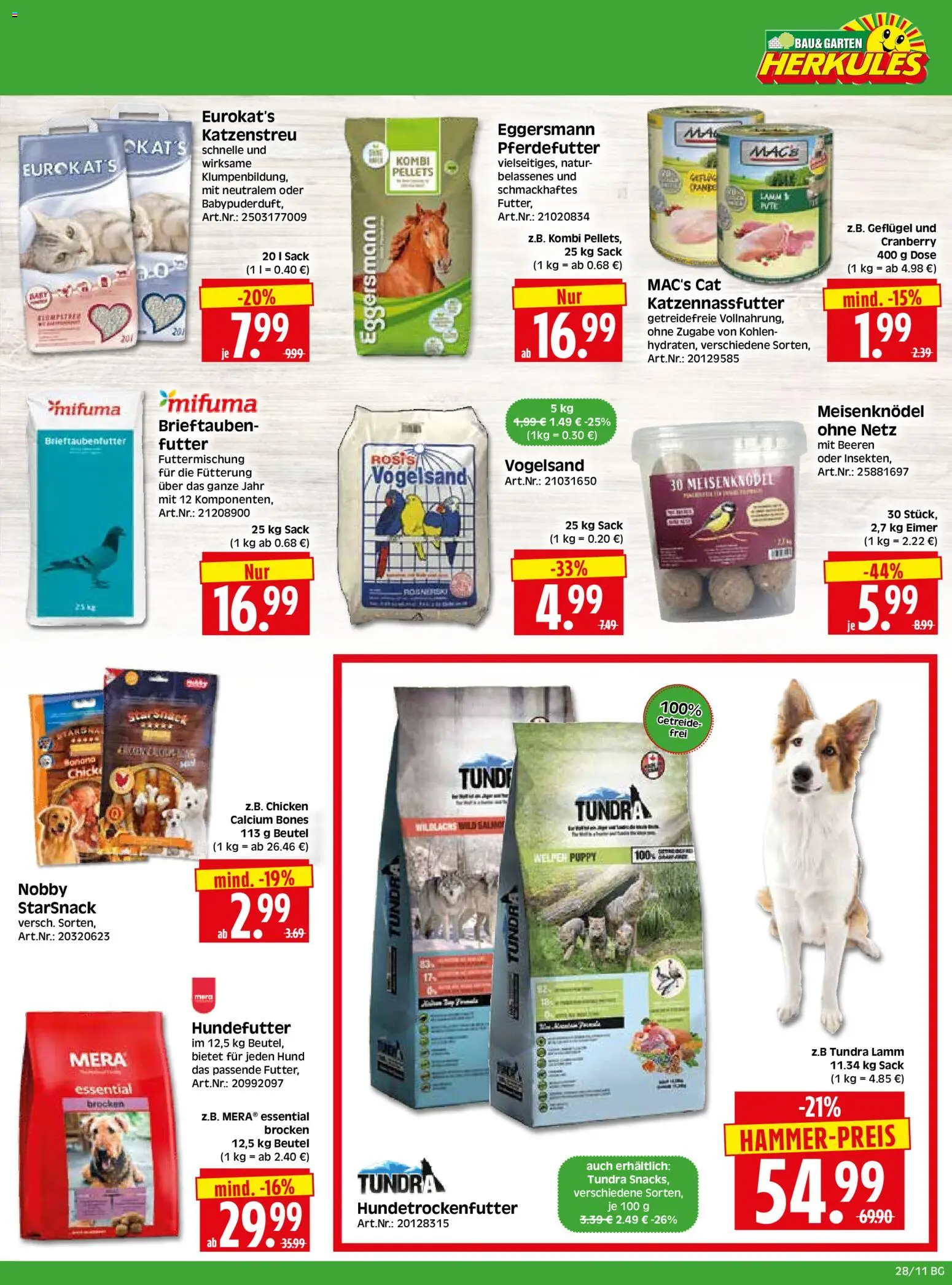 HERKULES Bau & Garten – gültig ab 06.07.2026 | Seite: 11 | Produkte: Getreide