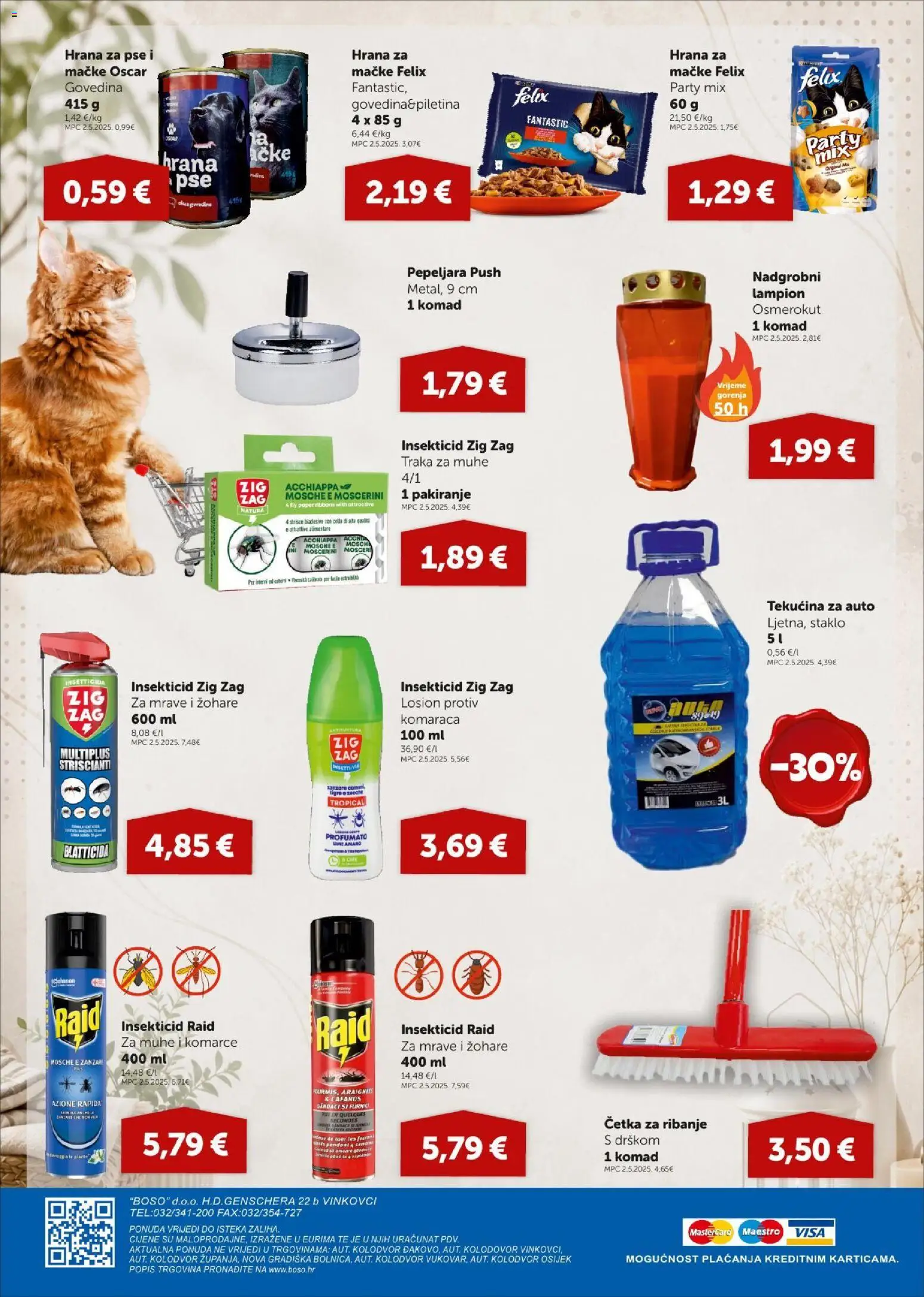 Boso katalog | vrijedi od 16.07.2026 | Stranica: 20 | Proizvodi: Govedina, Lampion, Hrana za mačke, Pepeljara