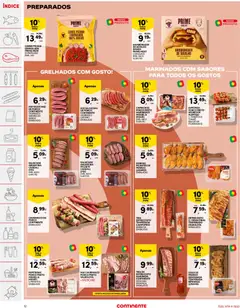 Pré-visualização Continente folheto válido de 30/06/2026 | Página: 12 | Produtos: Frango, Hambúrguer, Carne, Tomate