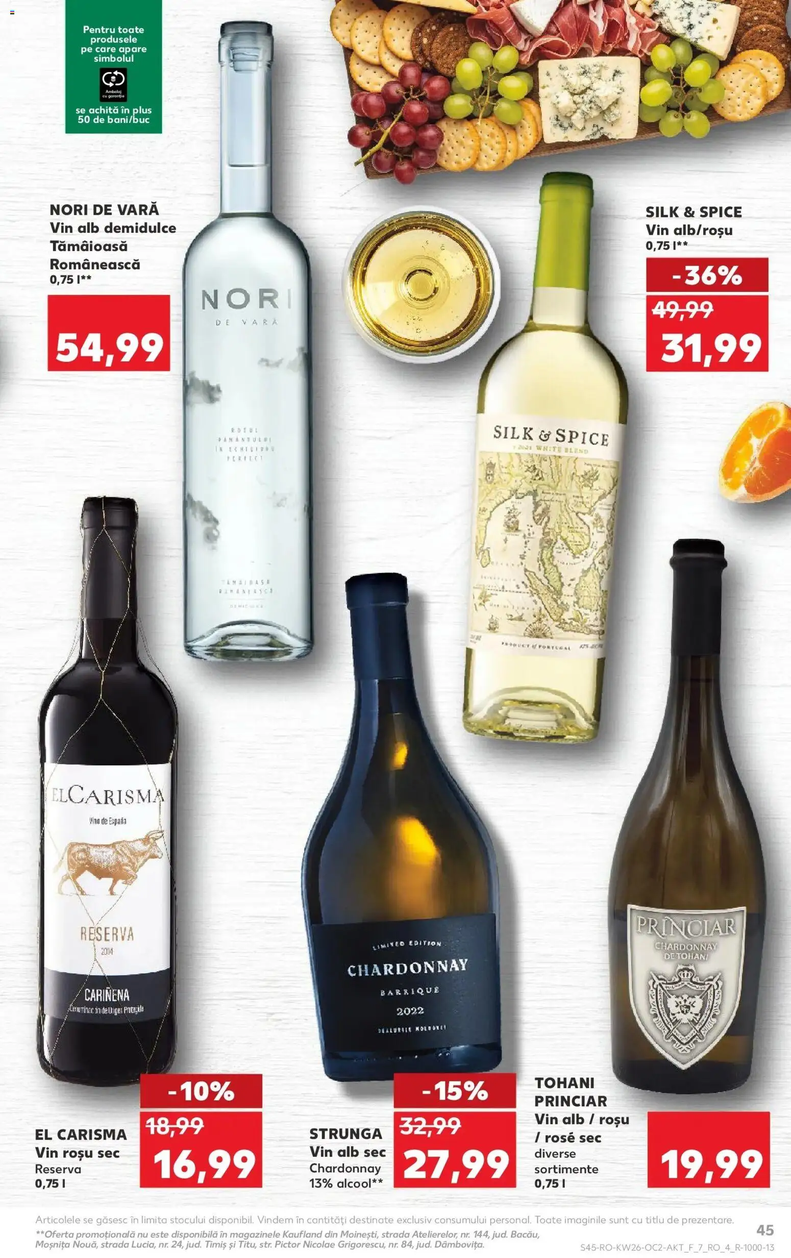 Noul catalog Kaufland – valabil de la 24.06.2026 | Pagină: 45 | Produse: Vin