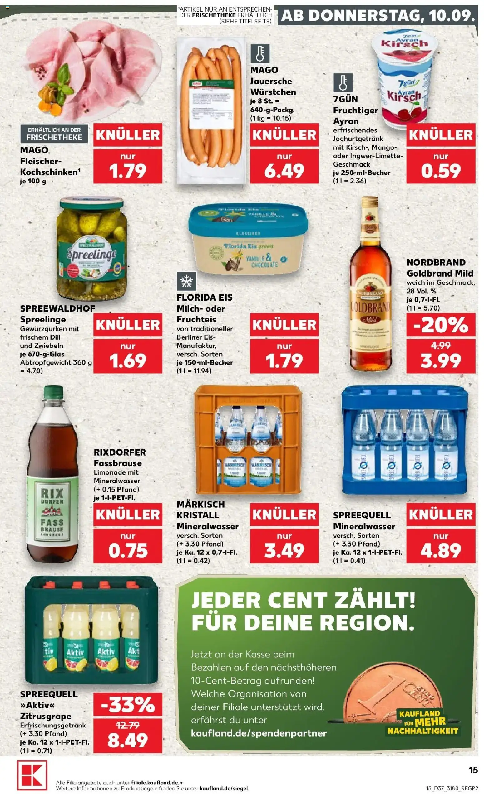 Prospekt Kaufland ab 07.09.2026 » Angebote Online zum Blättern | Seite: 32 | Produkte: Vanille, Dill, Fassbrause, Eis