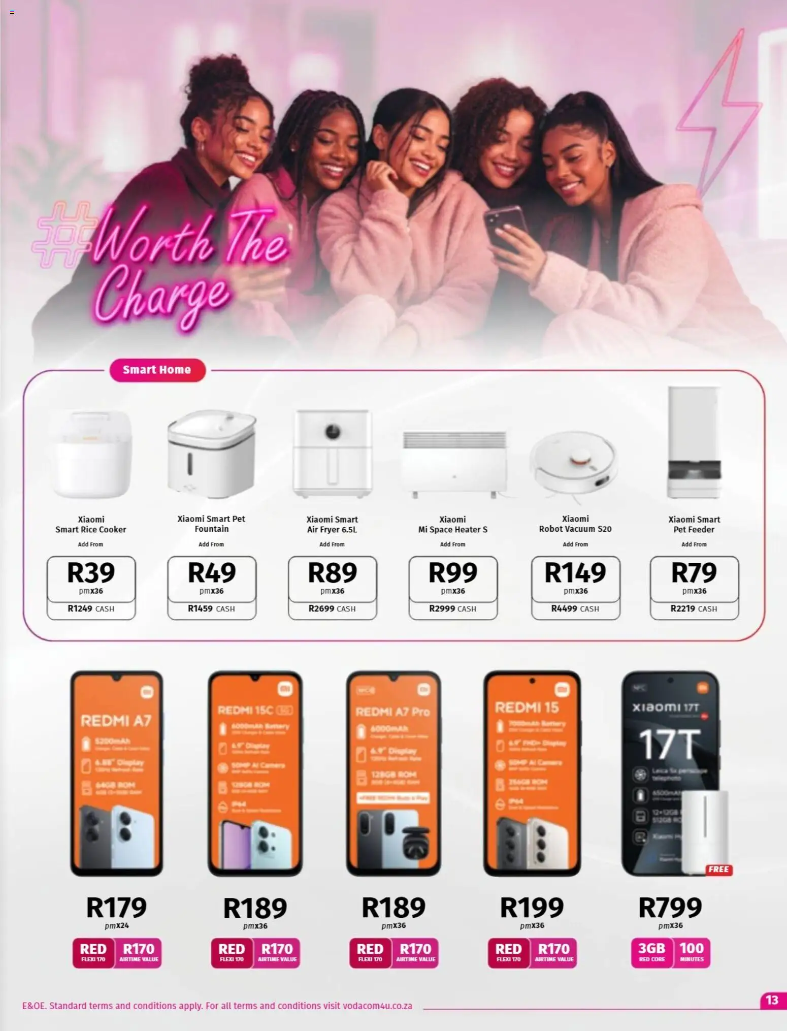 New Vodacom catalogue – valid from 07/08/2026 | Page: 13 | Products: Camera, Cooker, Heater, Rice