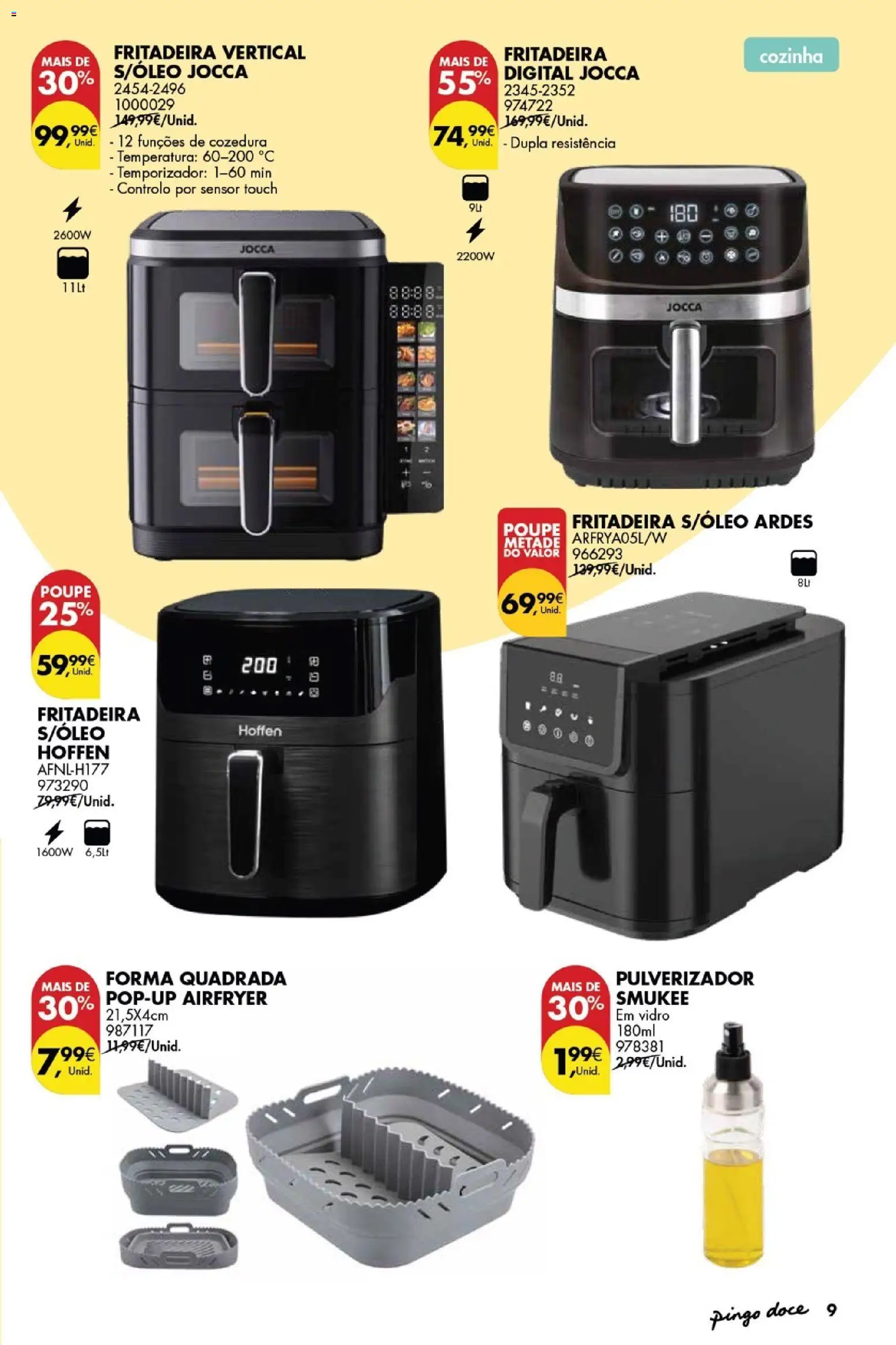 Pingo Doce folheto Bazar Páscoa │ válido de 03.03.2026 | Página: 9 | Produtos: Air fryer
