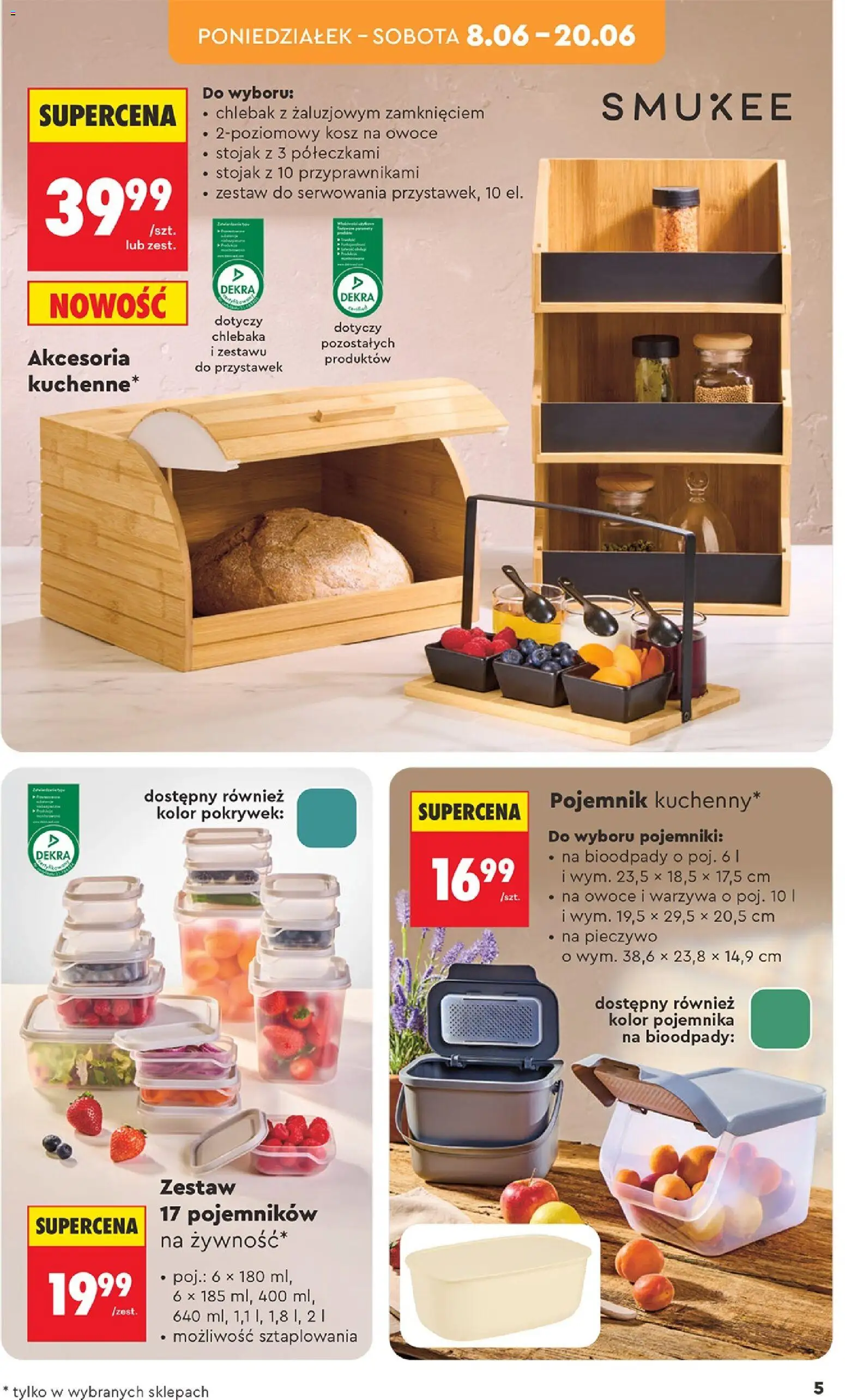 Biedronka gazetka - Hity i inspiracje od 06.06.2026 | Strona: 7 | Produkty: Pieczywo, Kosz, Warzywa, Owoce