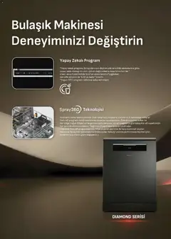 16 Haziran 2026 tarihinden itibaren geçerli olan Arçelik kataloğu önizlemesi | Sayfa: 29 | Ürünler: Su, Bulaşık makinesi