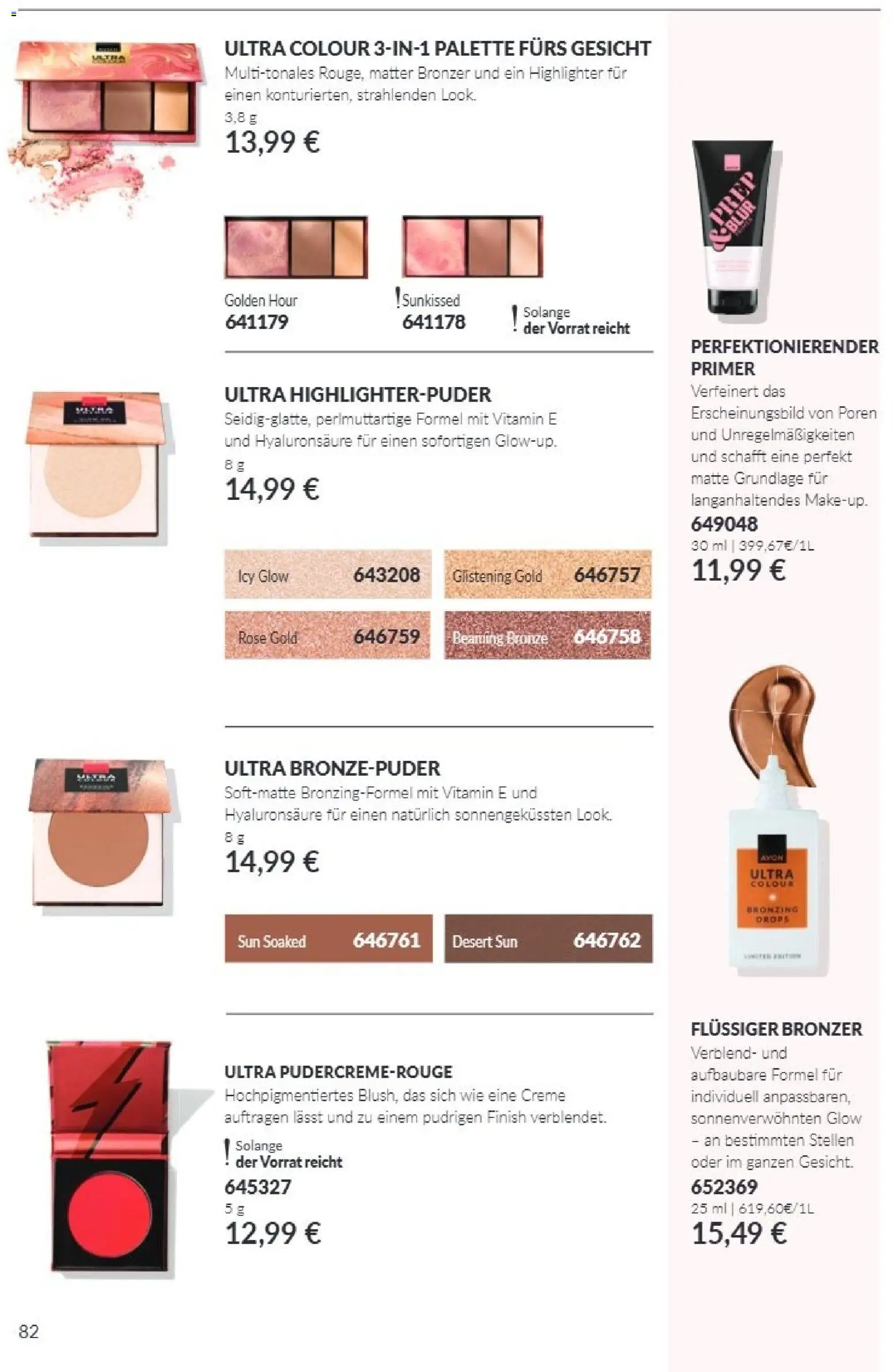 Avon Black Friday – gültig ab 01.11.2026 | Seite: 82 | Produkte: Bronzer, Finish, Creme, Highlighter
