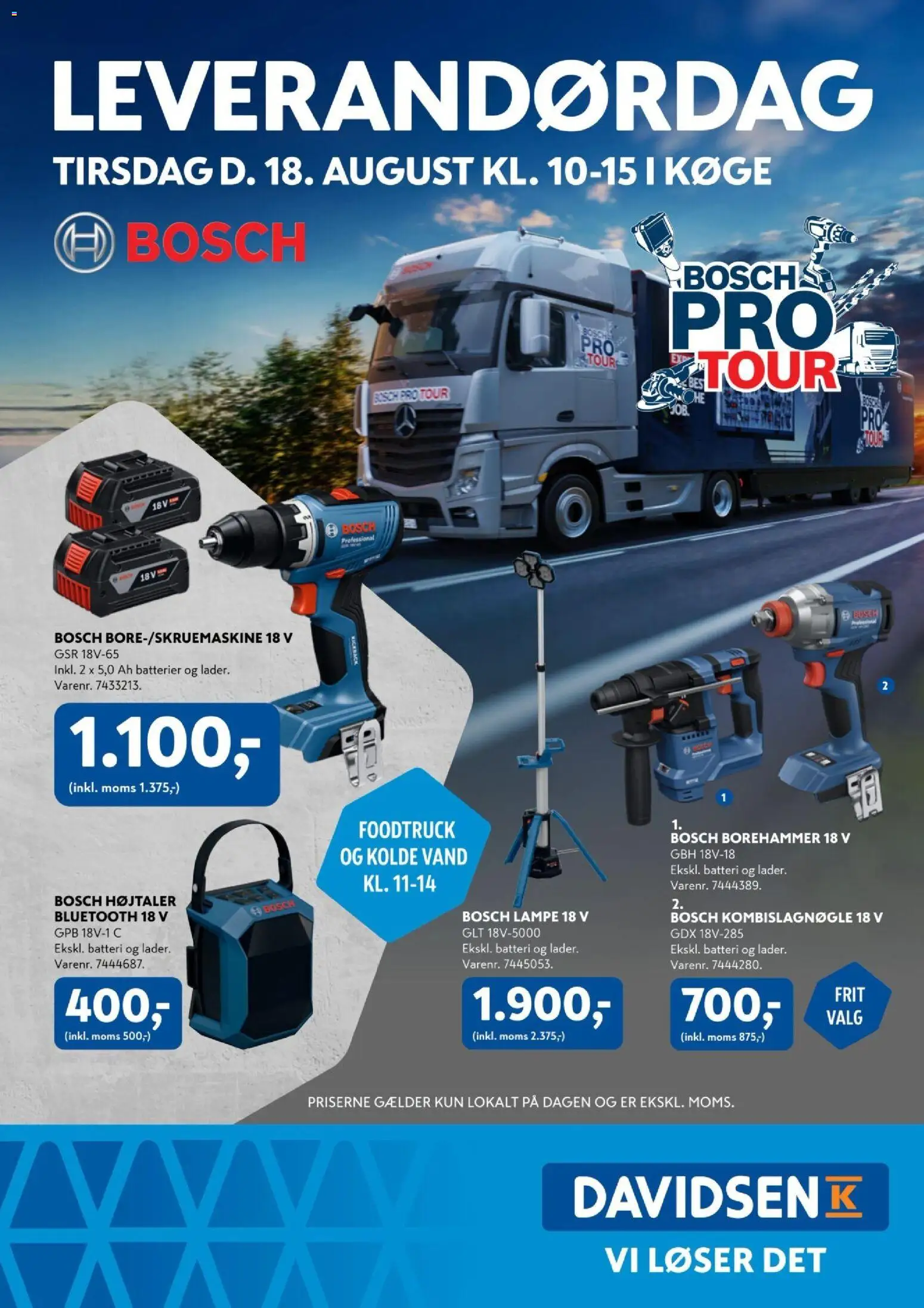 Davidsen tilbudsavis – gyldig fra 18/08/2026 | Side: 1 | Produkter: Stol, Batterier, Lampe, Batteri