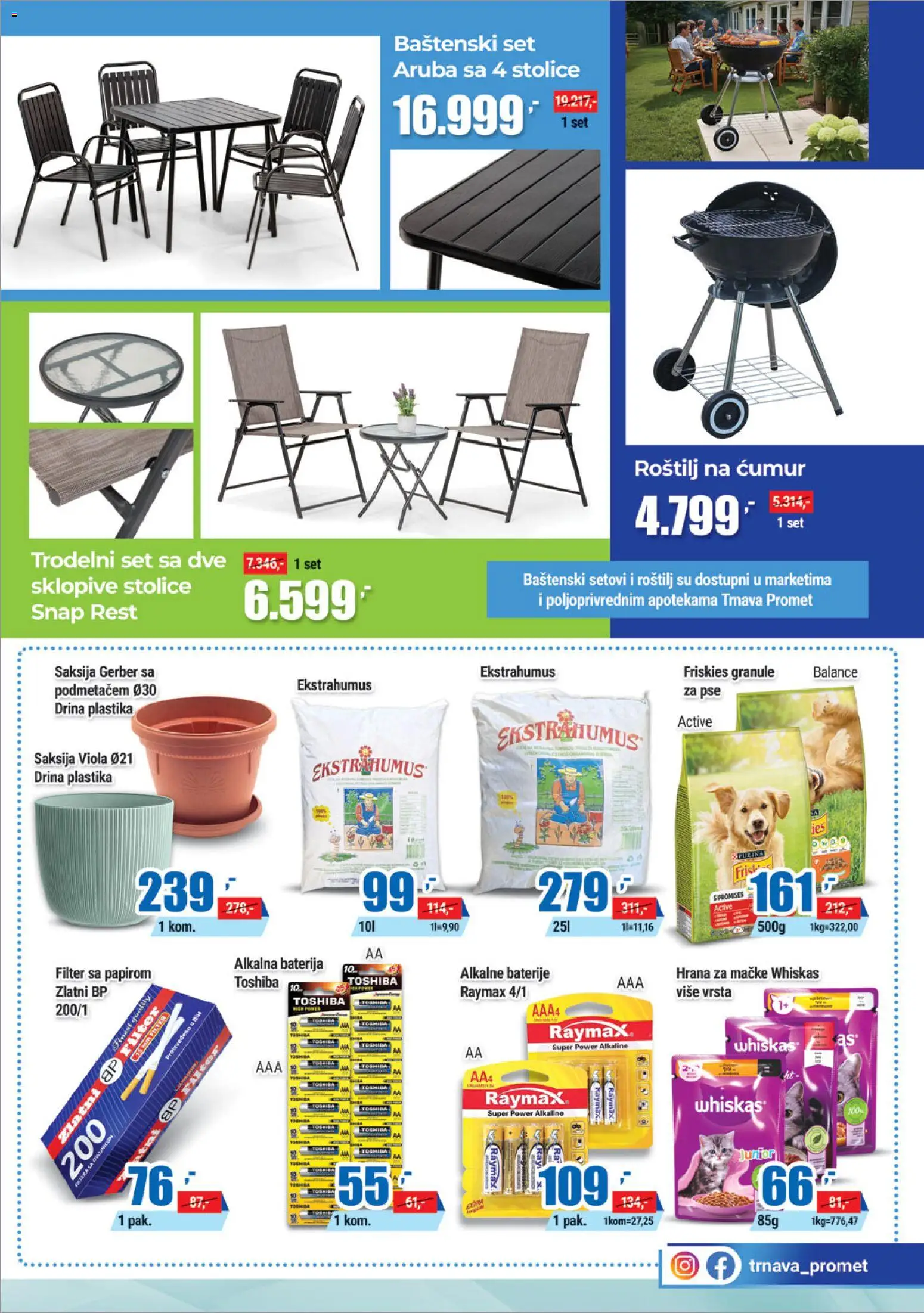 Trnava Promet katalog - važi od 27.04.2026 | Strana: 15 | Proizvode: Purina, Baterija, Granule za pse, Saksija