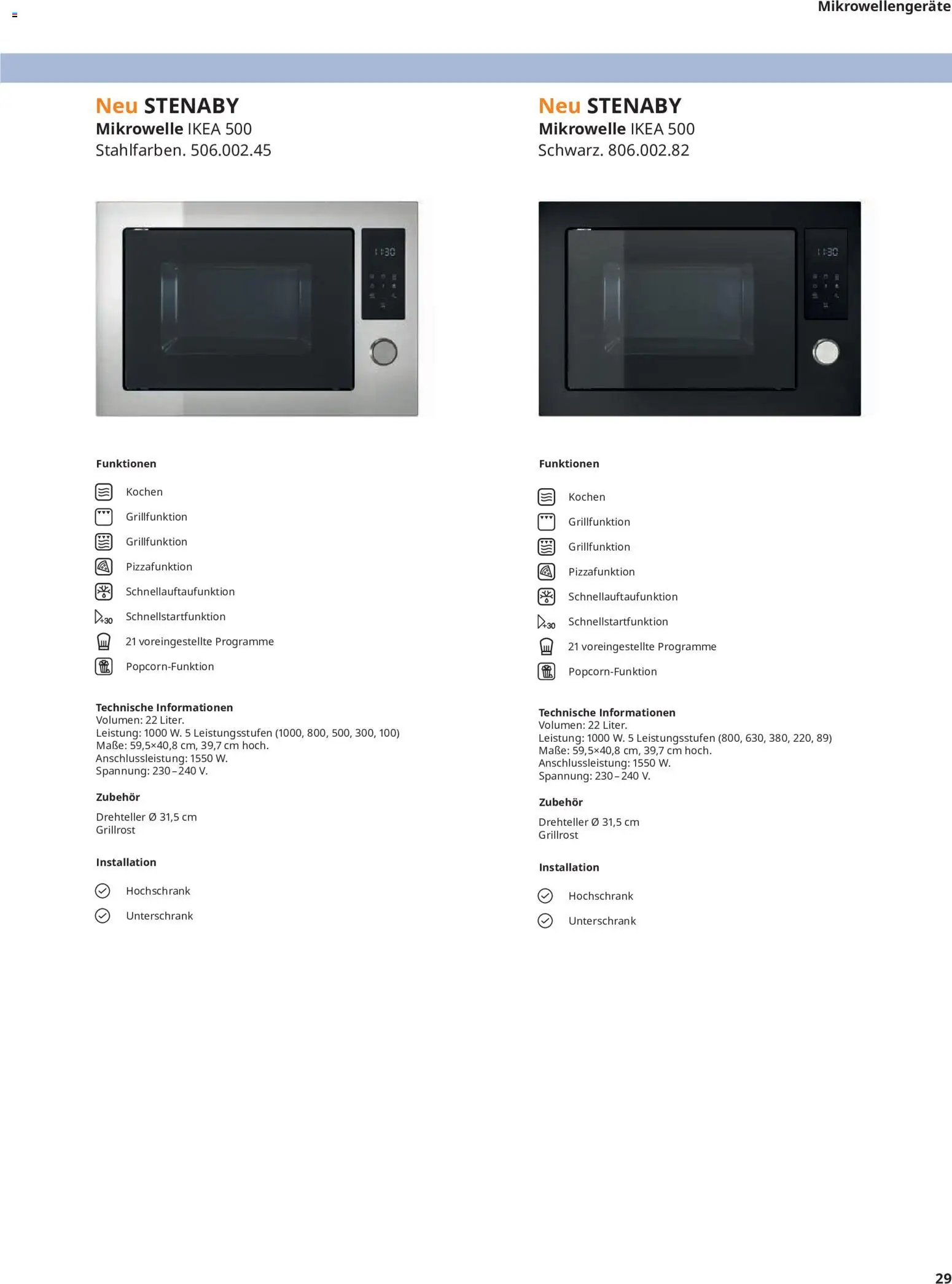 Ikea Elektrogeräte – gültig ab 19.06.2026 | Seite: 29