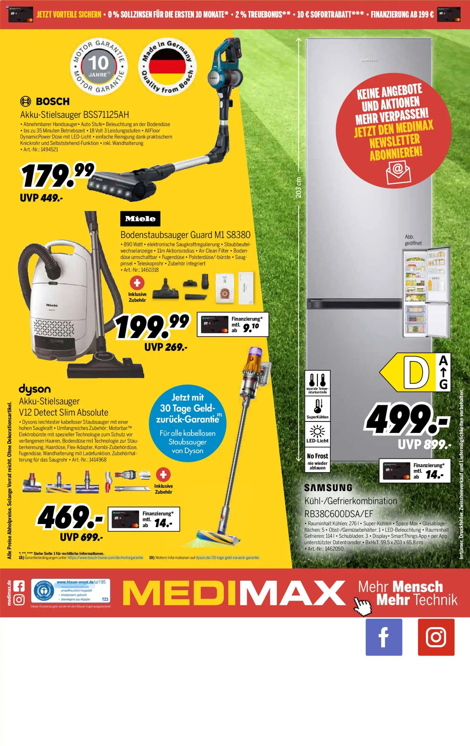 Medimax Prospekt – gültig ab 27.06.2026 | Seite: 8 | Produkte: Miele, Dyson, Staubsauger, Pinsel