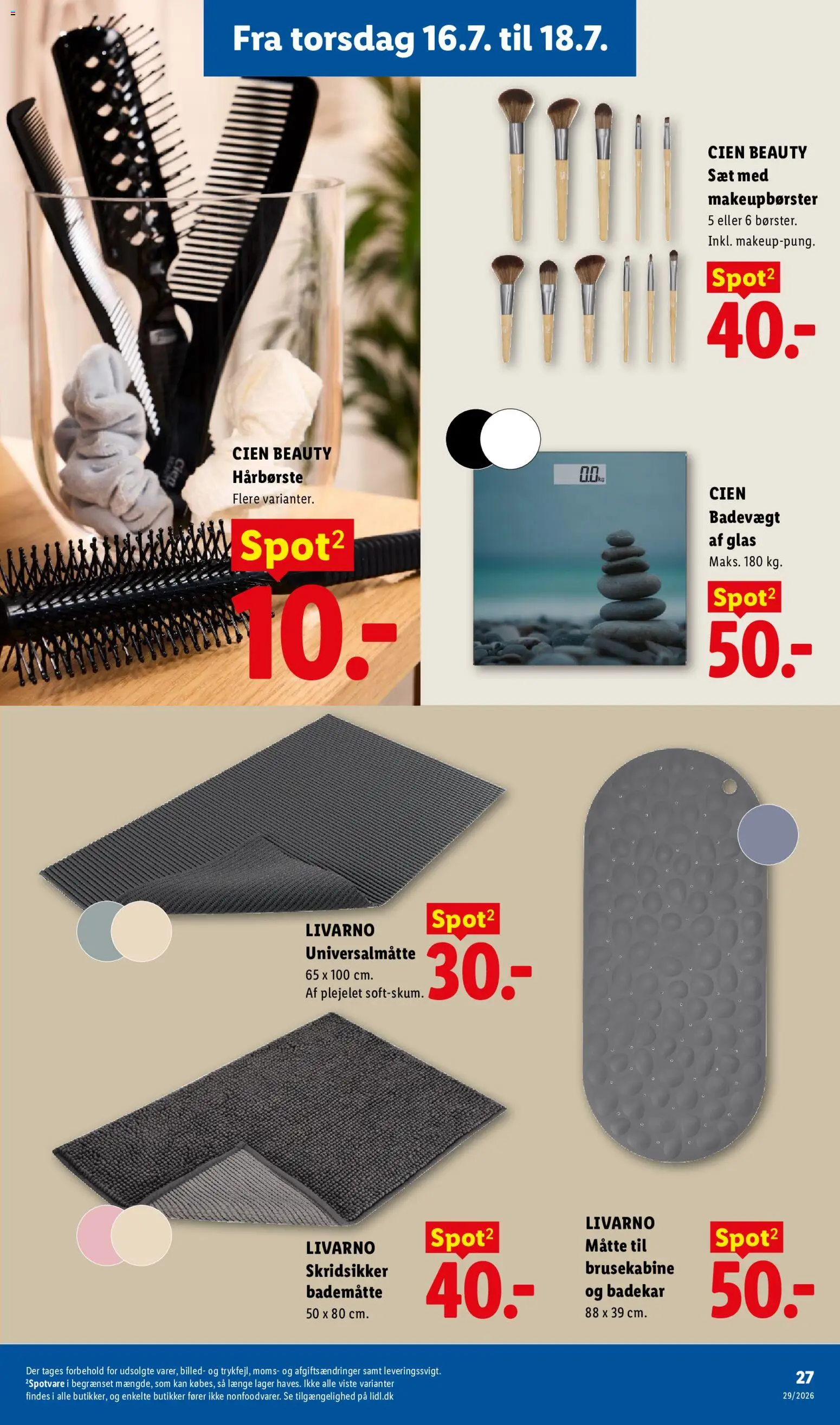Lidl tilbudsavis – gyldig fra 12/07/2026 | Side: 28 | Produkter: Badekar, Søm, Måtte, Bademåtte