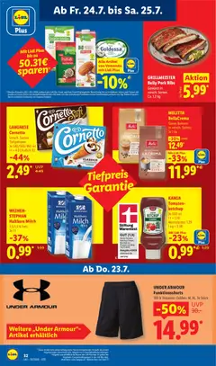 KANIA Tomaten-ketchup, Je 500 ml 1l = 1.98 Normalpreis: 1.29 1 kg = 2.58 ab 20.07.2026 gültig | Seite: 68