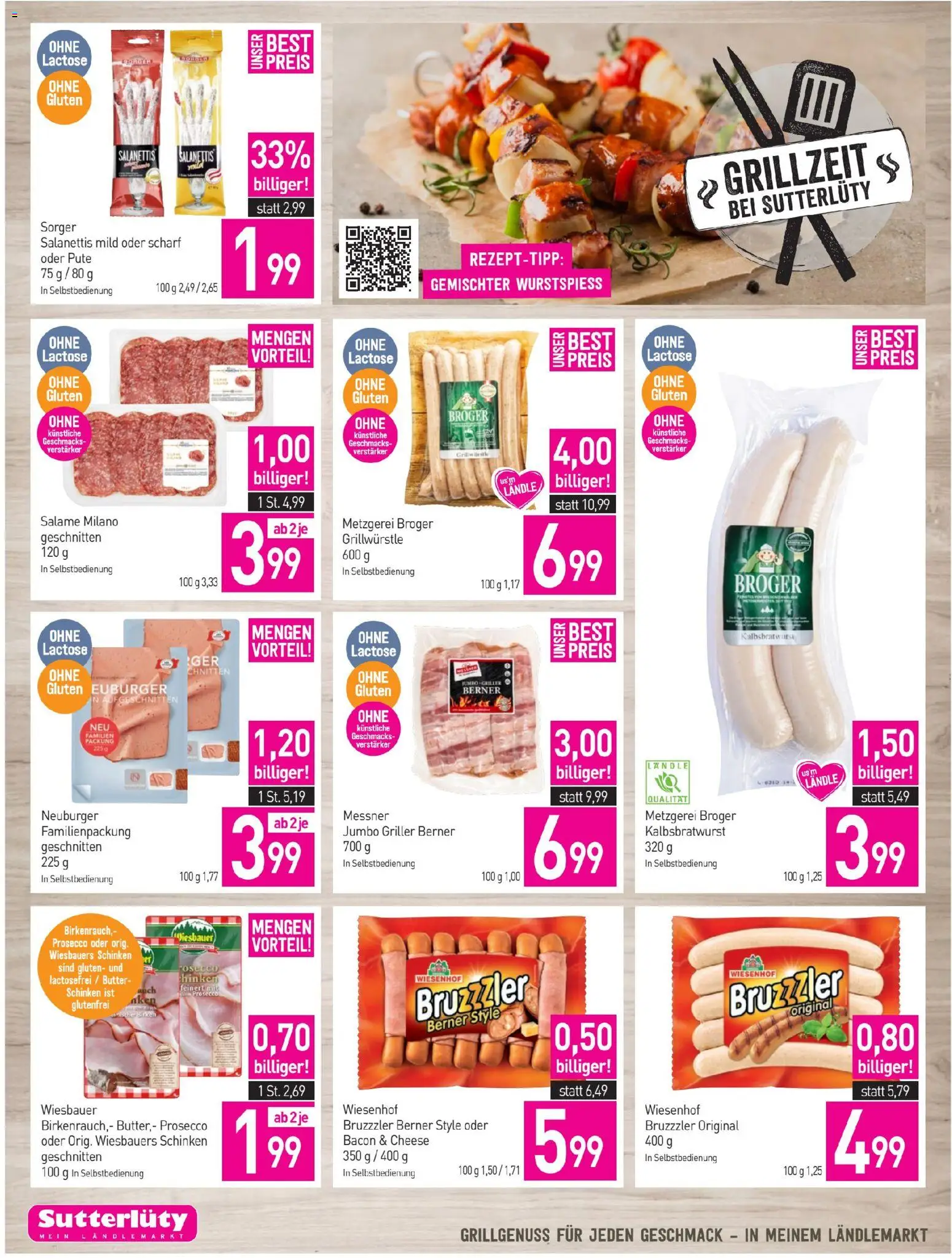 Sutterlüty Flugblatt gültig ab 25.06.2026 | Seite: 6 | Produkte: Butter, Schinken