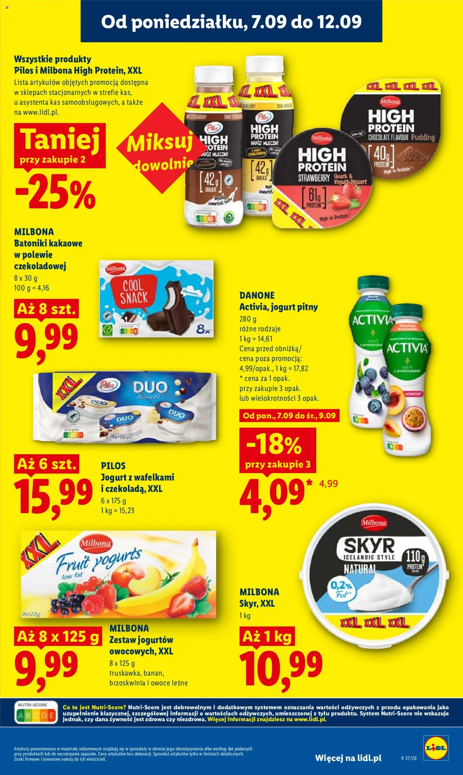 Lidl Polsko leták od 07.09.2026 | Strana: 41 | Produkty: Jogurt, Milbona, Skyr, Protein