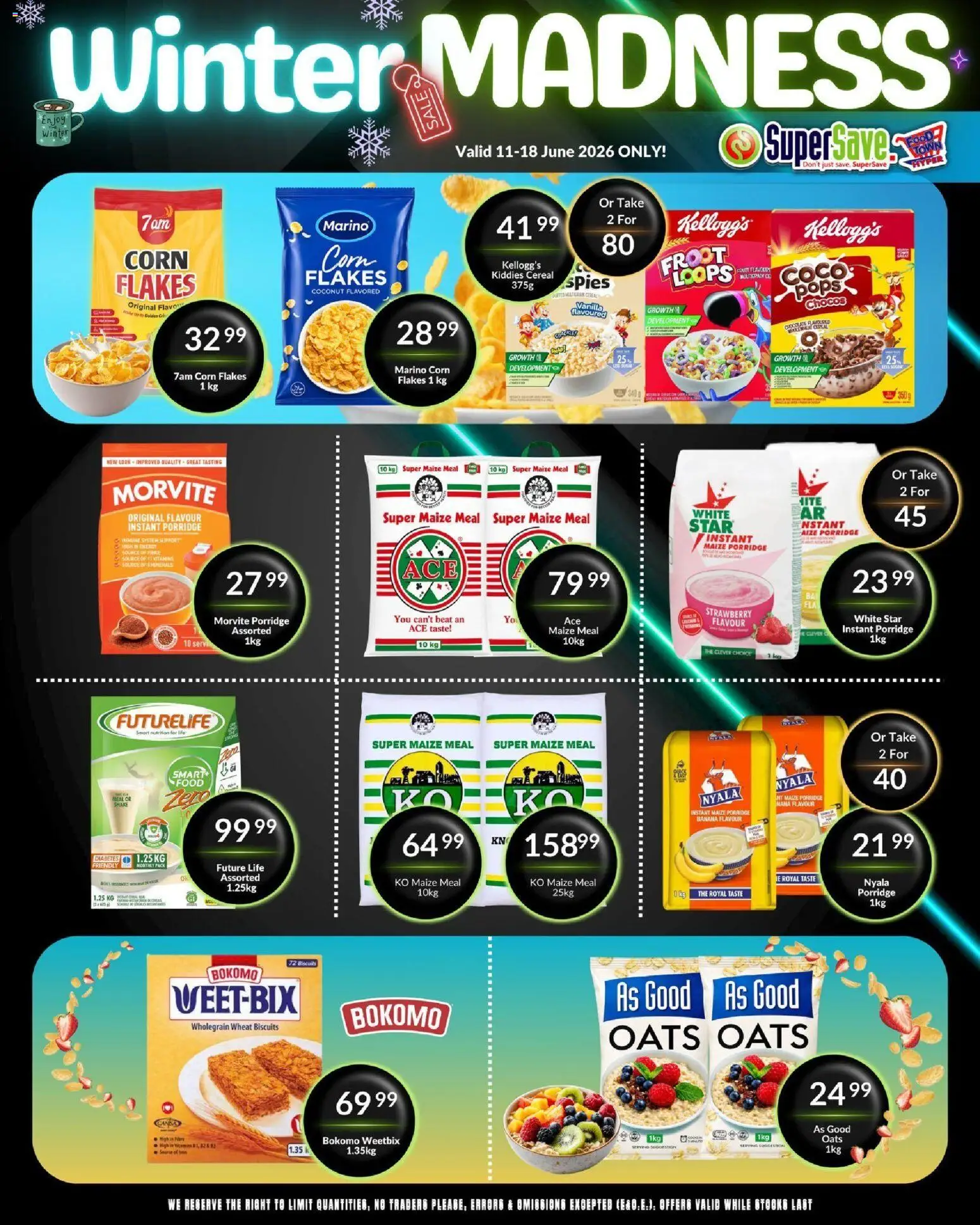 New Super Save catalogue – valid from 11.06.2026 | Page: 31 | Products: Maize meal, Oats, Biscuits, Flakes