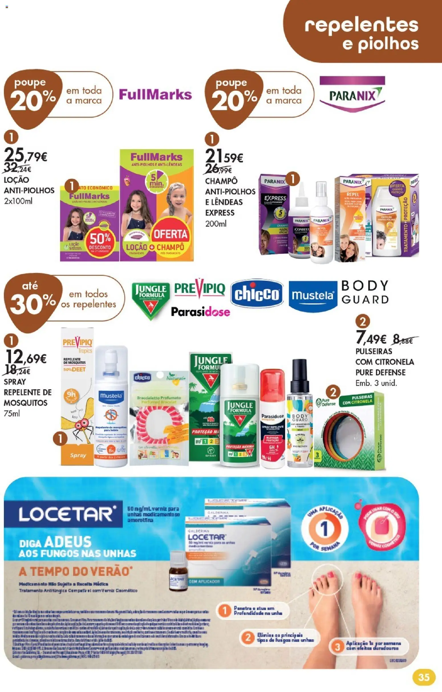 Pingo Doce Bem Estar Verão 2 Lojas │ válido de 14/07/2026 | Página: 35 | Produtos: Repelente, Verniz