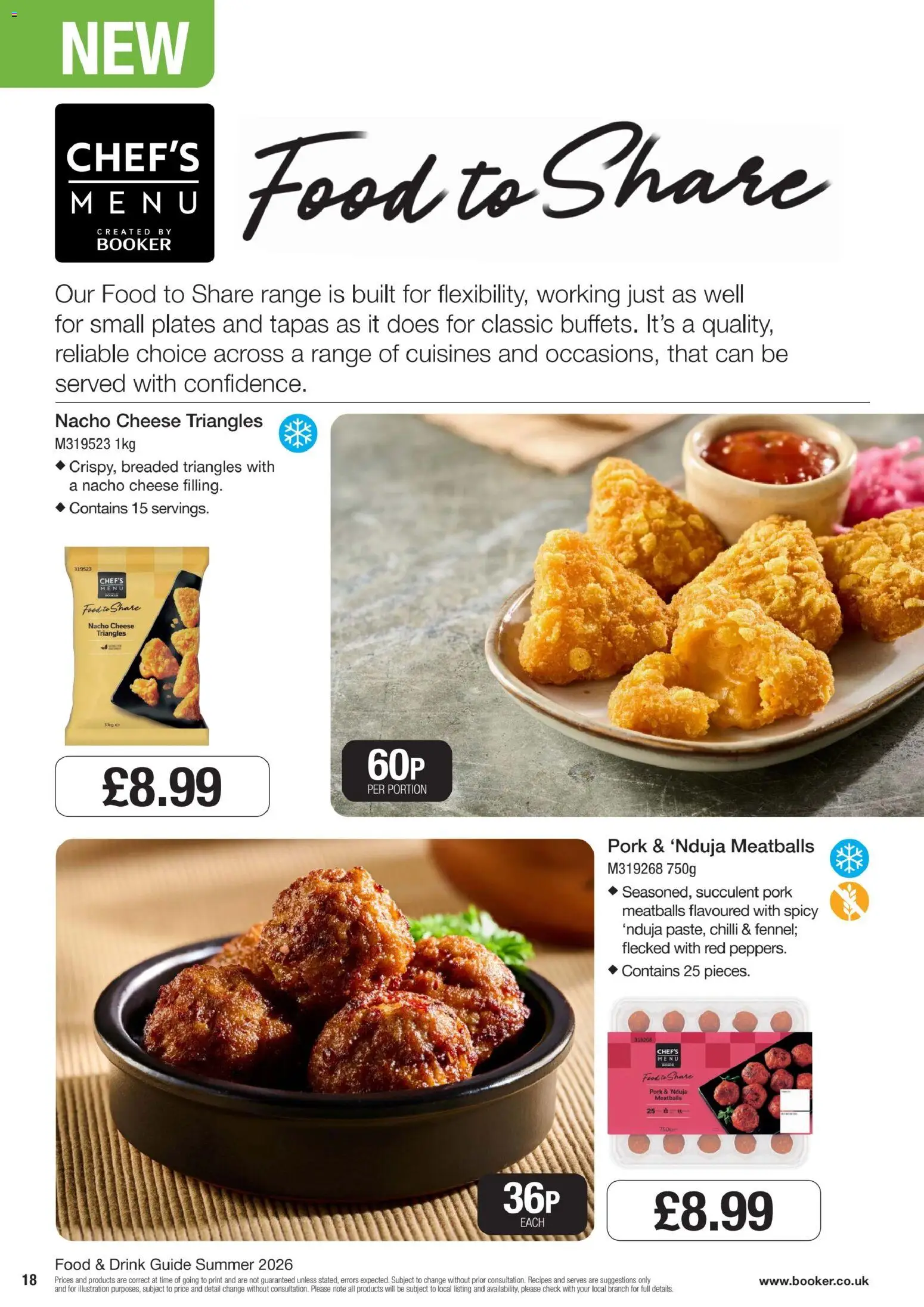 {H1} | Page: 18 | Products: Chilli, Tapas, Cheese, Pork