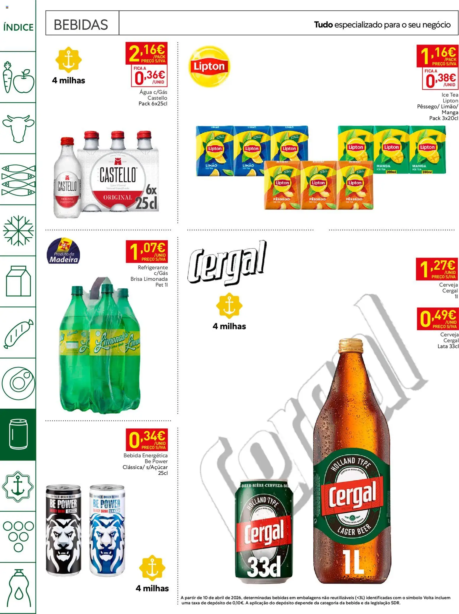 Recheio folheto Horeca Madeira │ válido de 20/10/2026 | Página: 16 | Produtos: Refrigerante, Manga, Bebida energética, Limonada