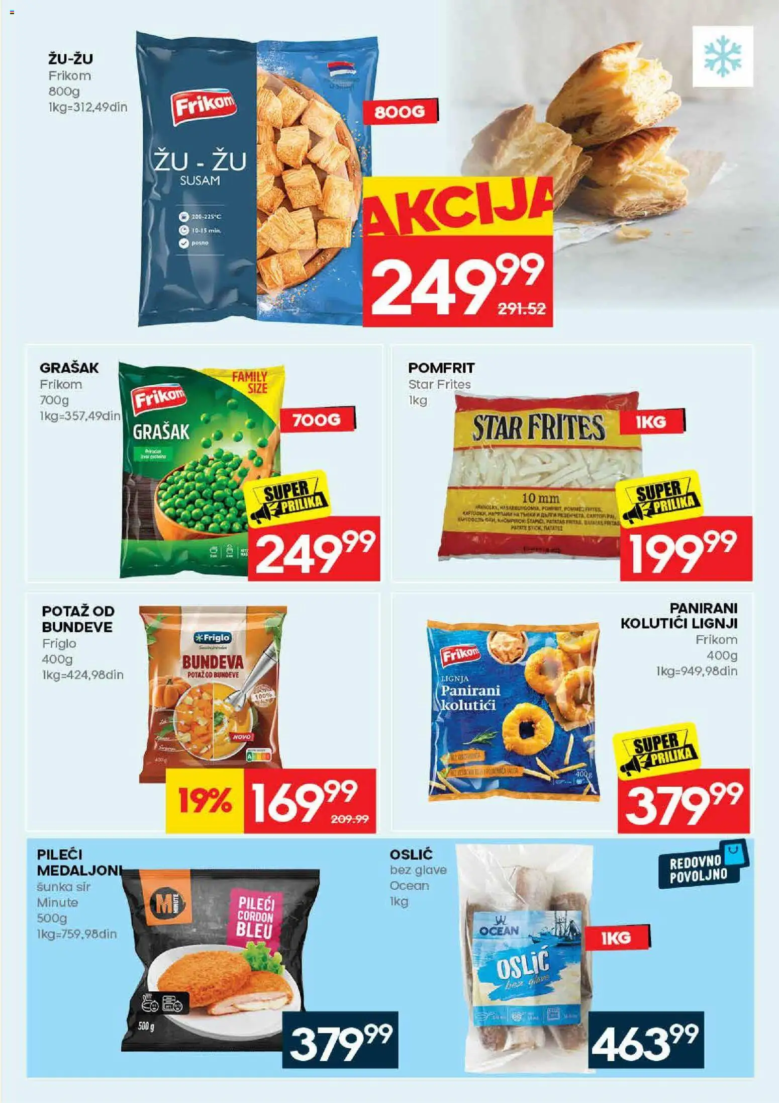 Idea katalog - važi od 28.05.2026 | Strana: 15 | Proizvode: Grašak, Pomfrit, Sir, Bundeva