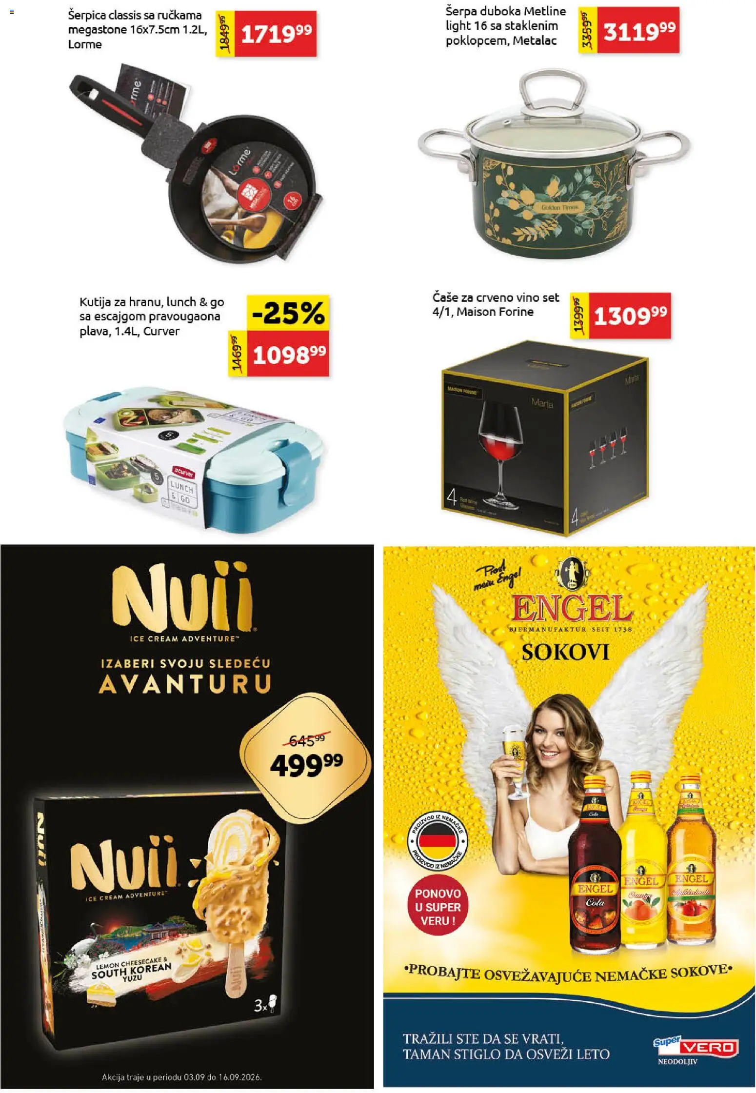 SuperVERO katalog - važi od 03.09.2026 | Strana: 27 | Proizvode: Crveno vino, Kutija, Cheesecake, Vino