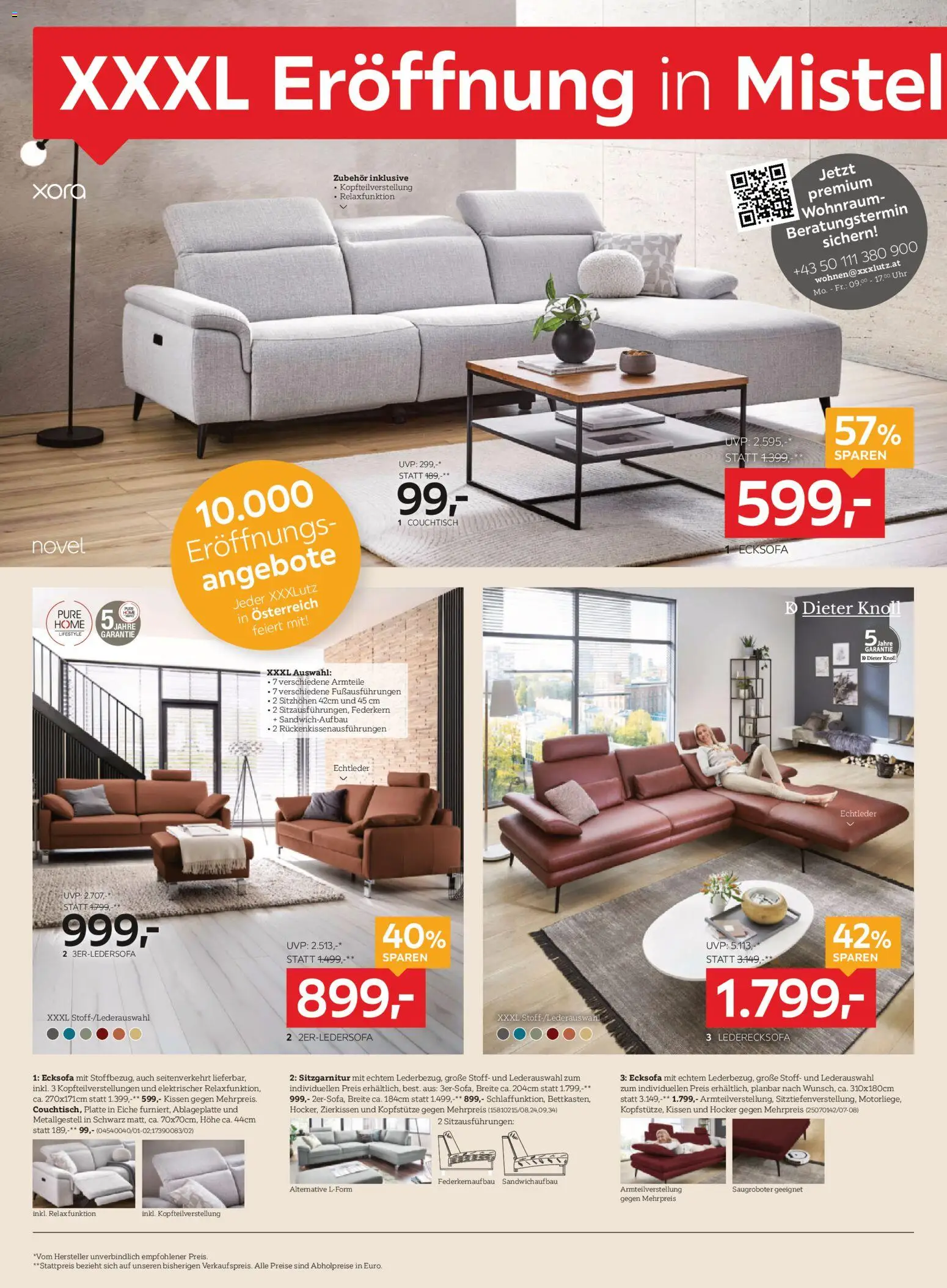 XXXLutz Eröffnung in Mistelbach gültig ab 05.05.2026 | Seite: 4 | Produkte: Uhr, Kissen, Couchtisch