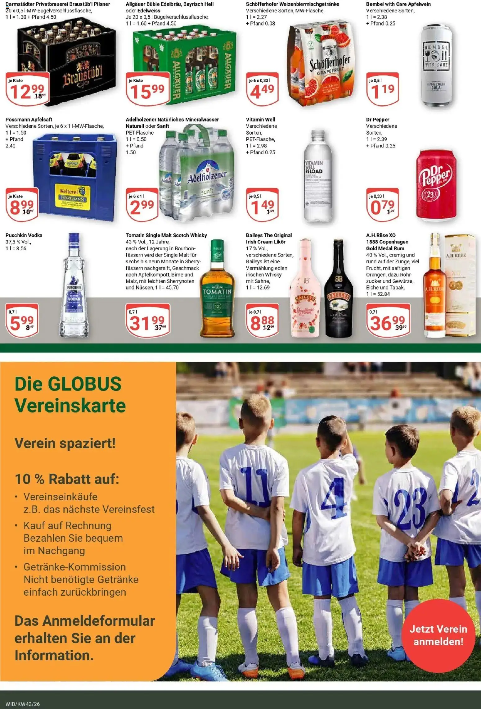 Globus Prospekt Wiesbaden-Nordenstadt (ab 12.10.2026) » Angebote online | Seite: 17 | Produkte: Whisky, Adelholzener, Apfelsaft, Zucker