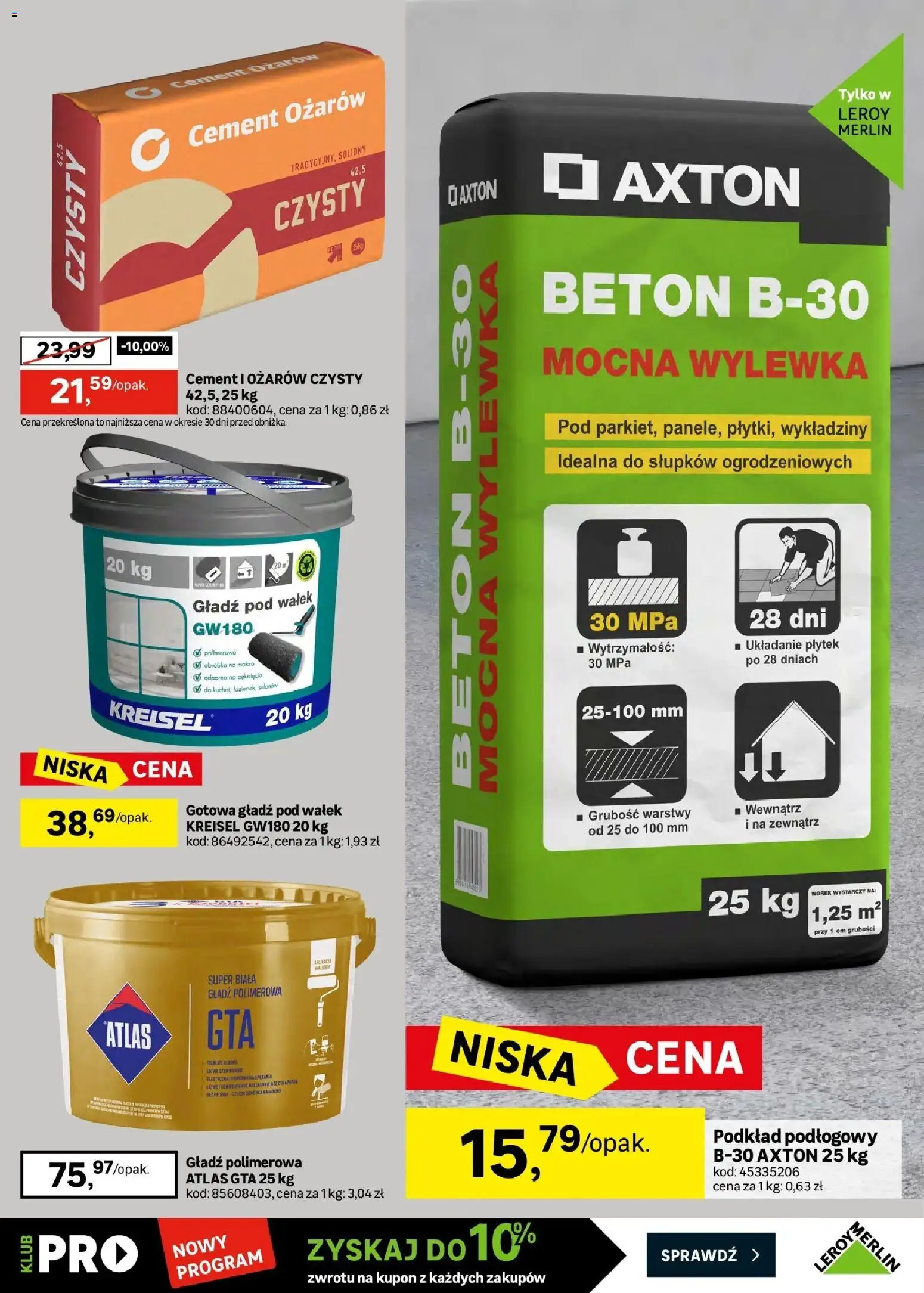 Leroy Merlin gazetka od (15.07.2026 - 11.08.2026) | Strona: 37 | Produkty: Cement