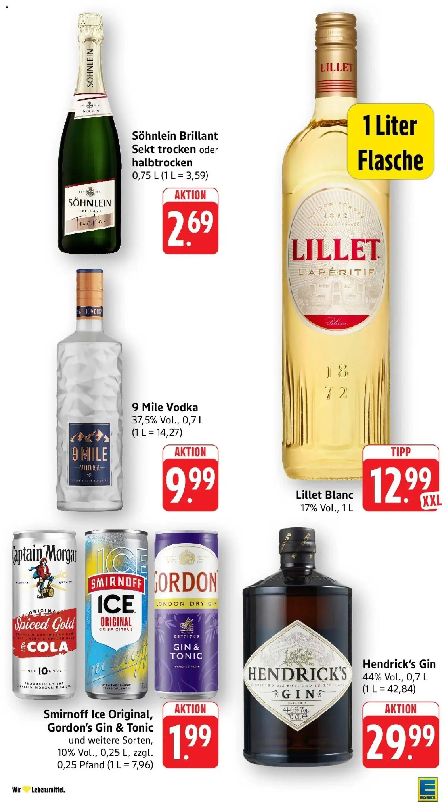 Edeka - EDEKA: Wochenangebote – gültig ab 05.07.2026 | Seite: 31 | Produkte: Lillet, Smirnoff, Captain morgan, Gin