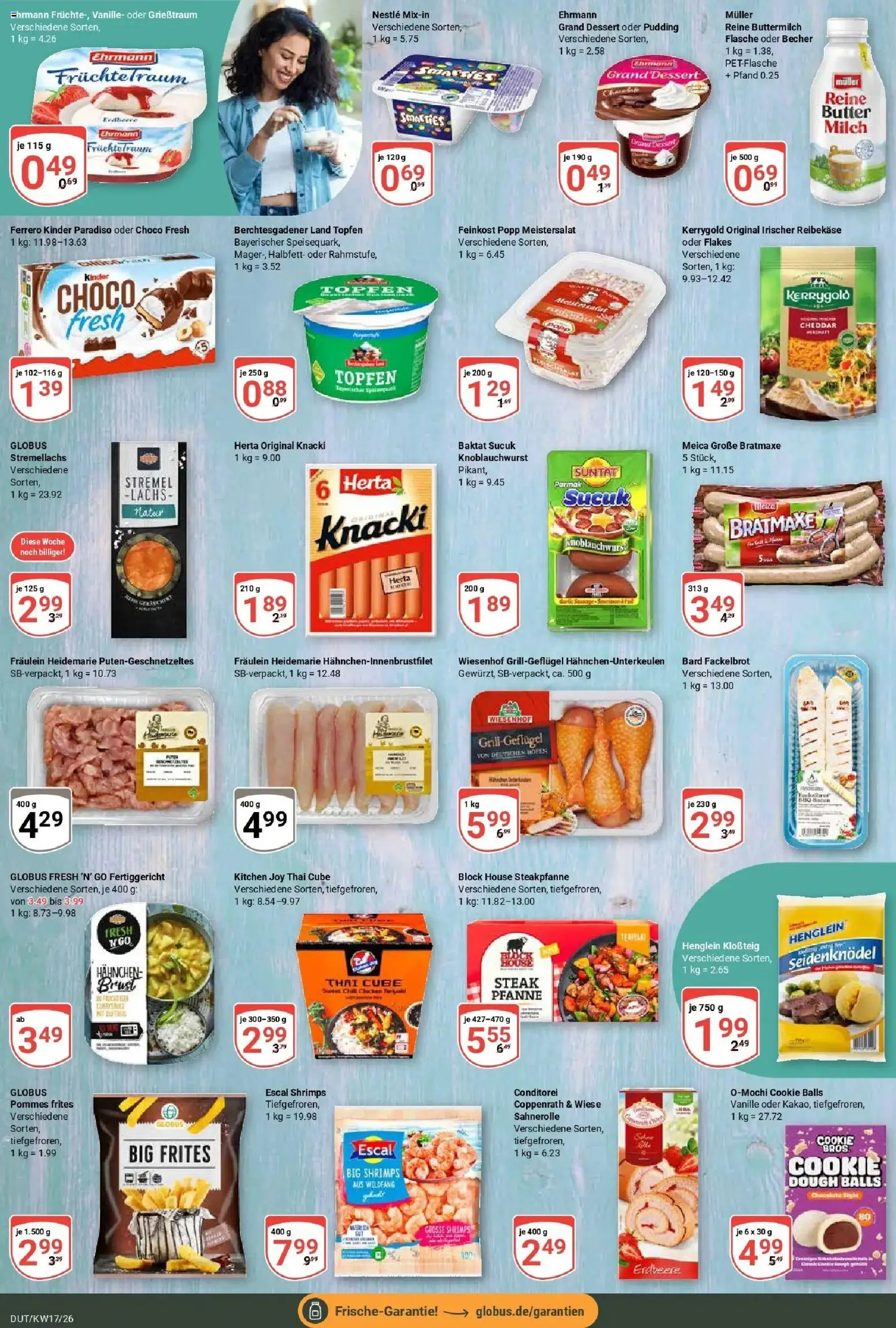 Globus Prospekt Wetzlar-Dutenhofen	 – gültig ab 20.04.2026 | Seite: 12 | Produkte: Hahnchen, Buttermilch, Milch, Reibekase