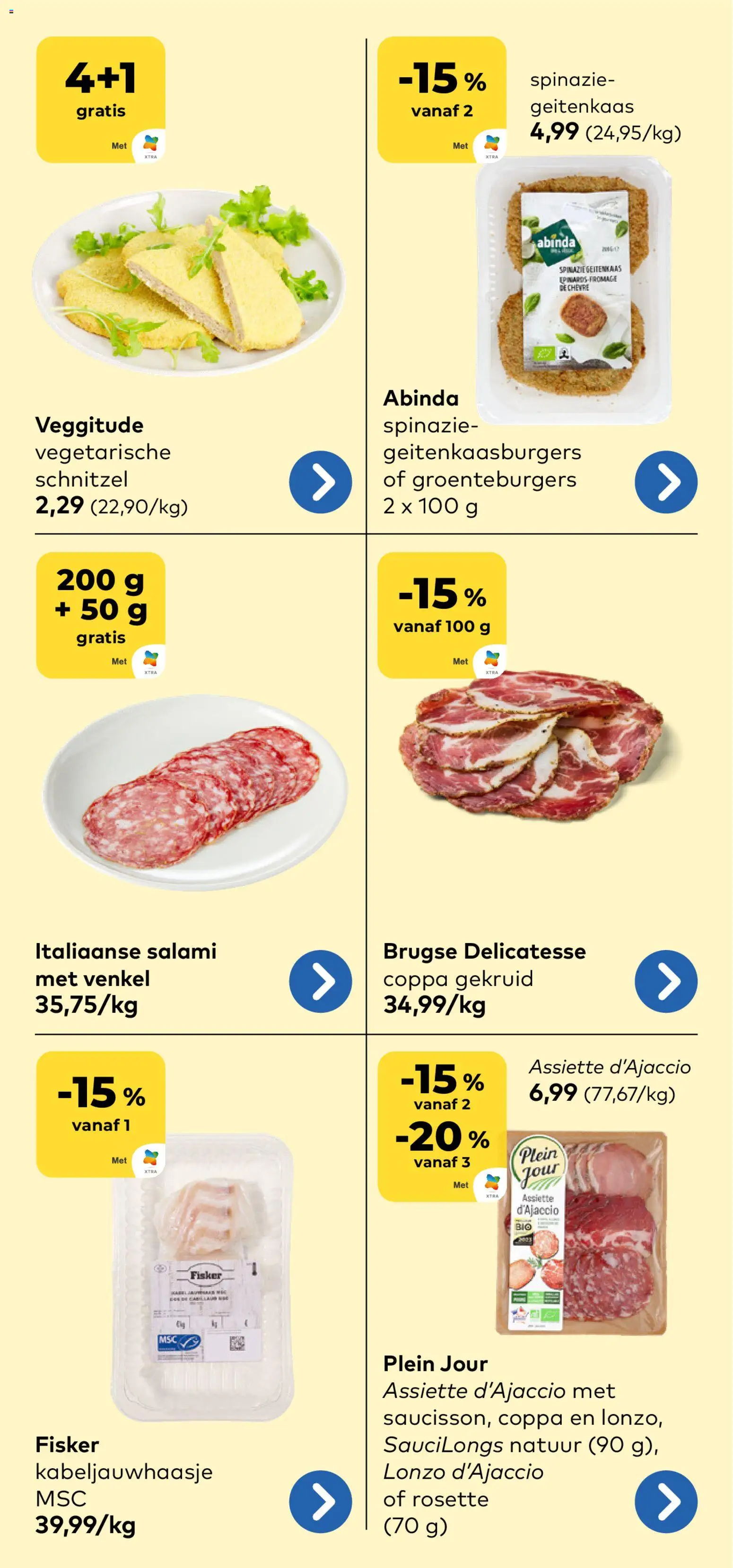 {H1} | Pagina: 10 | Producten: Schnitzel, Spinazie, Salami