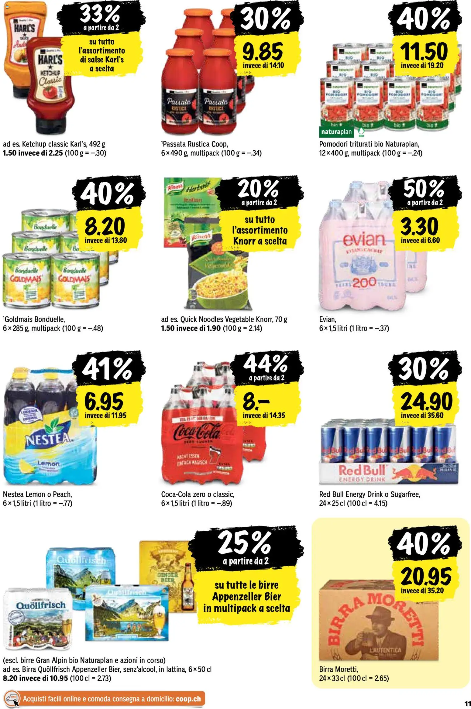 Coop aktionen IT – gültig ab 27.08.2026 | Seite: 11 | Produkte: Red bull, Coca Cola, Bier, Ketchup