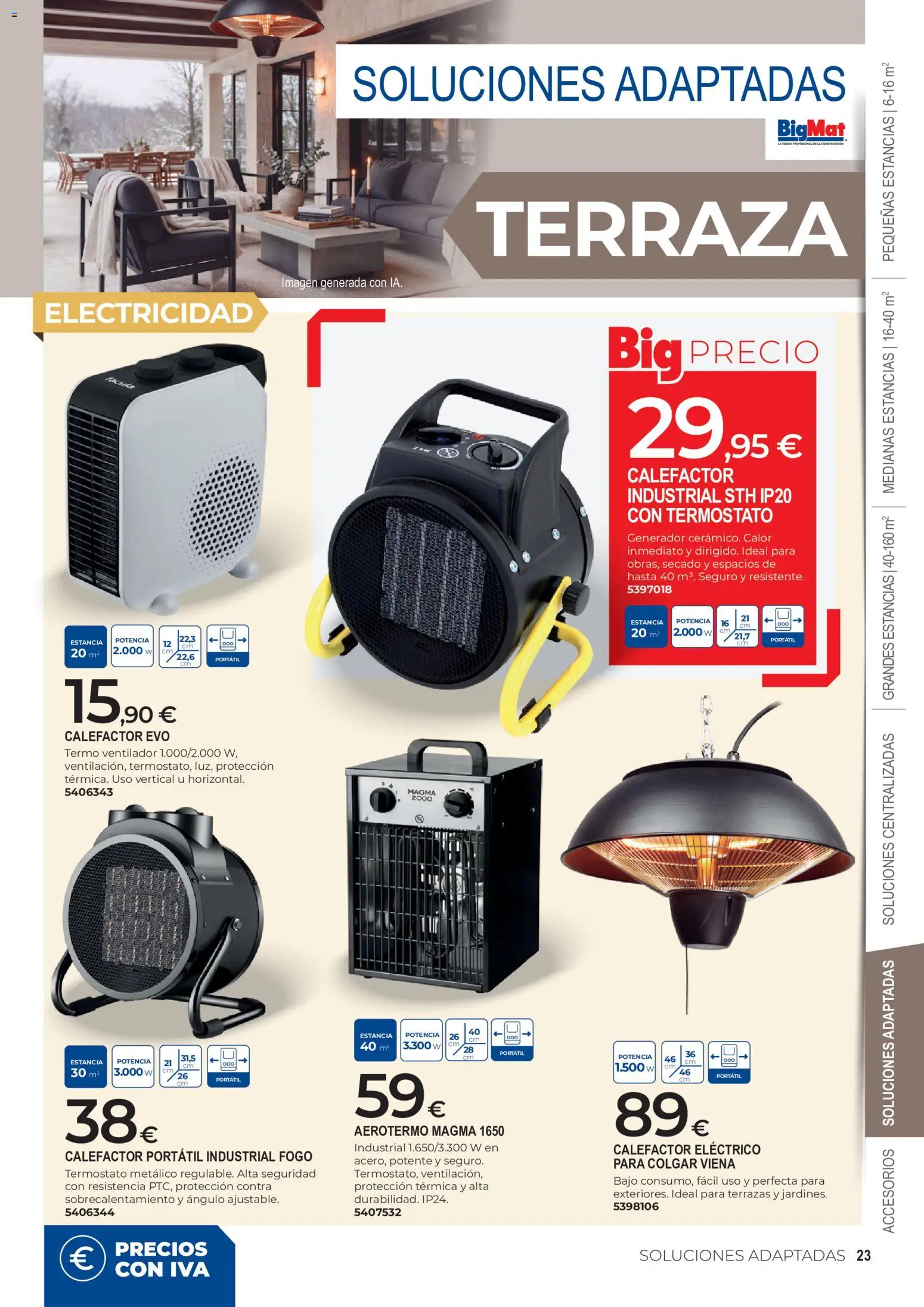 BigMat Calefacción │ válido desde el 05/10/2026 | Página: 23 | Productos: Portátil, Ventilador