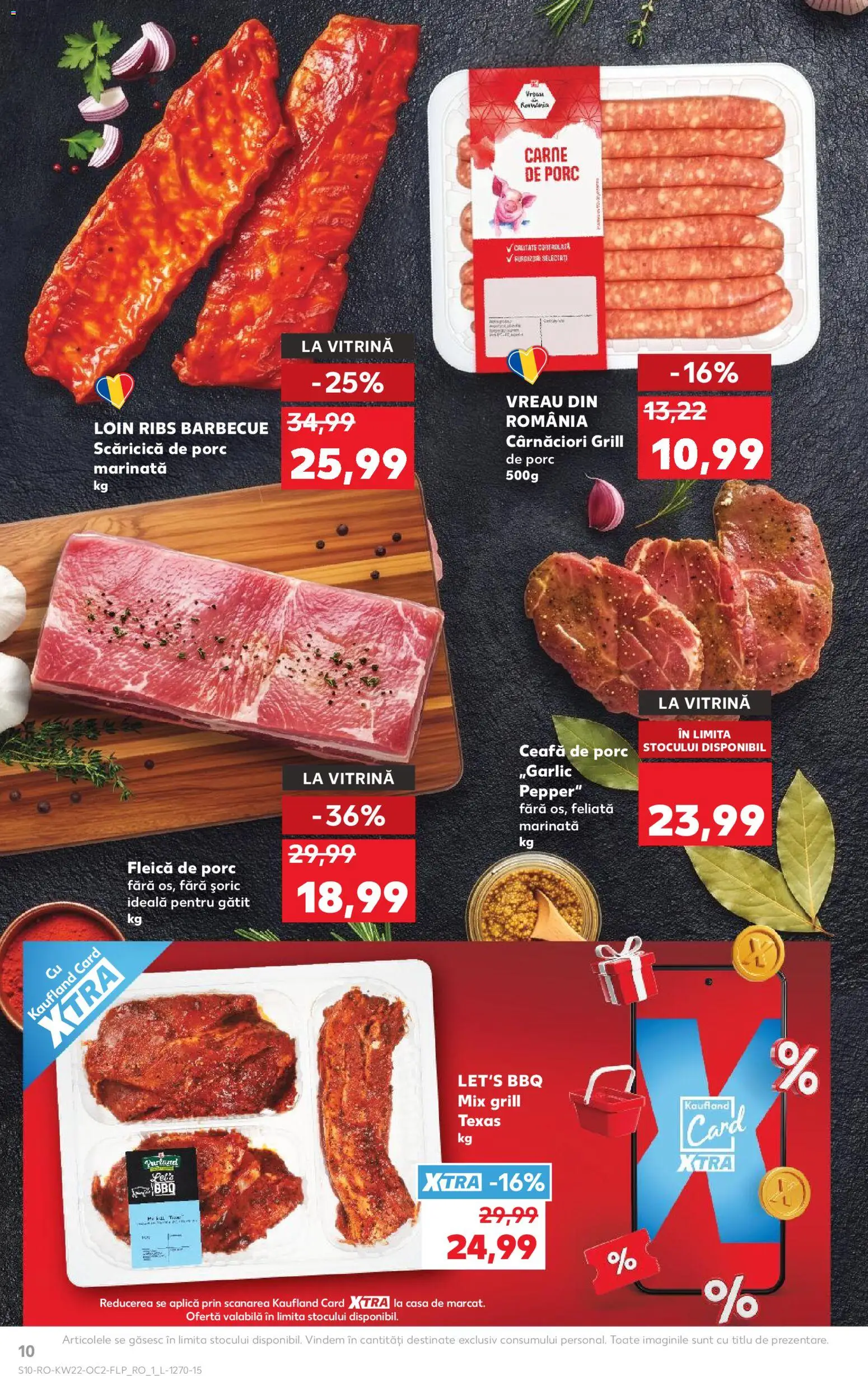 Kaufland RO akciós ujság - amely érvényes a következő dátumtól: 27.05.2026 | Oldal: 10 | Termékek: Grill
