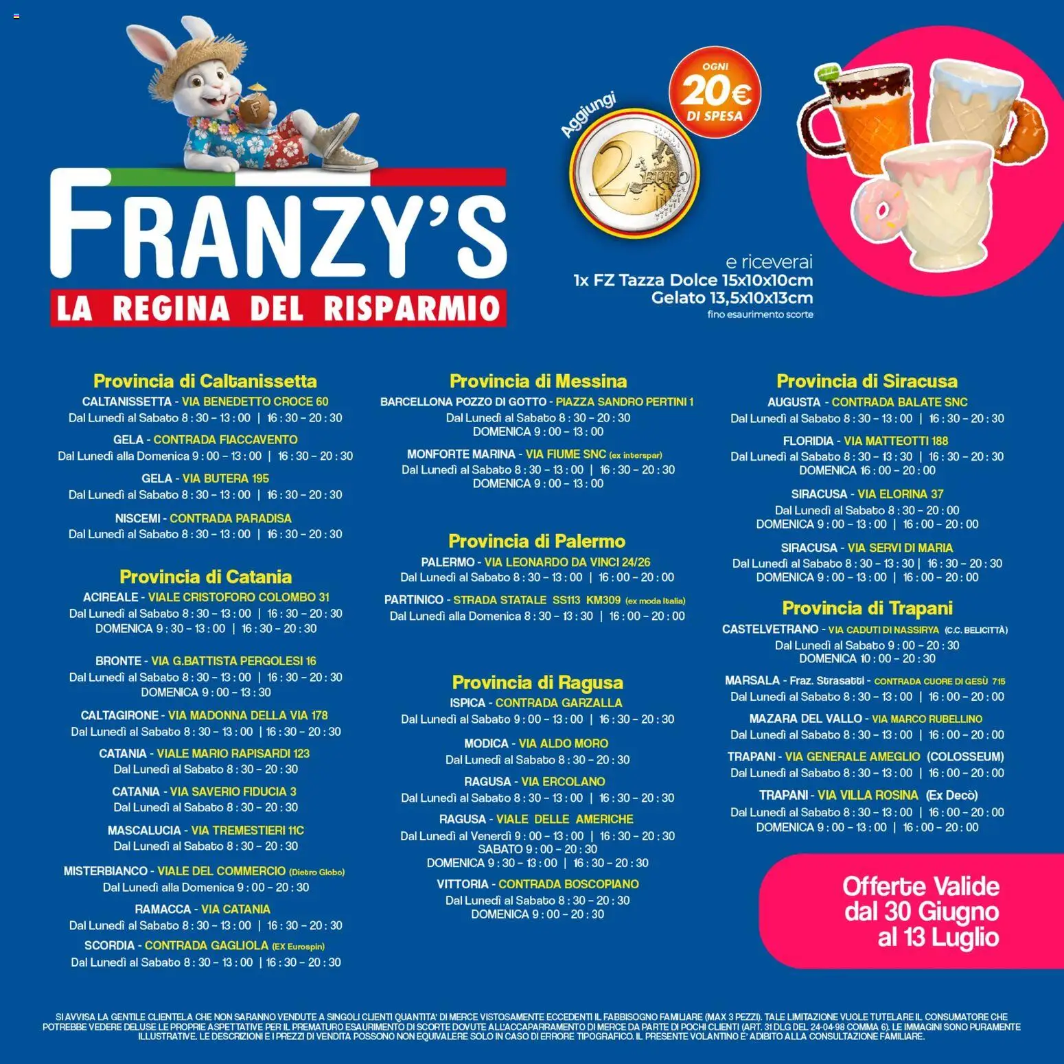 Volantino Franzy's del 30/06/2026 | Pagina: 16 | Prodotti: Gelato