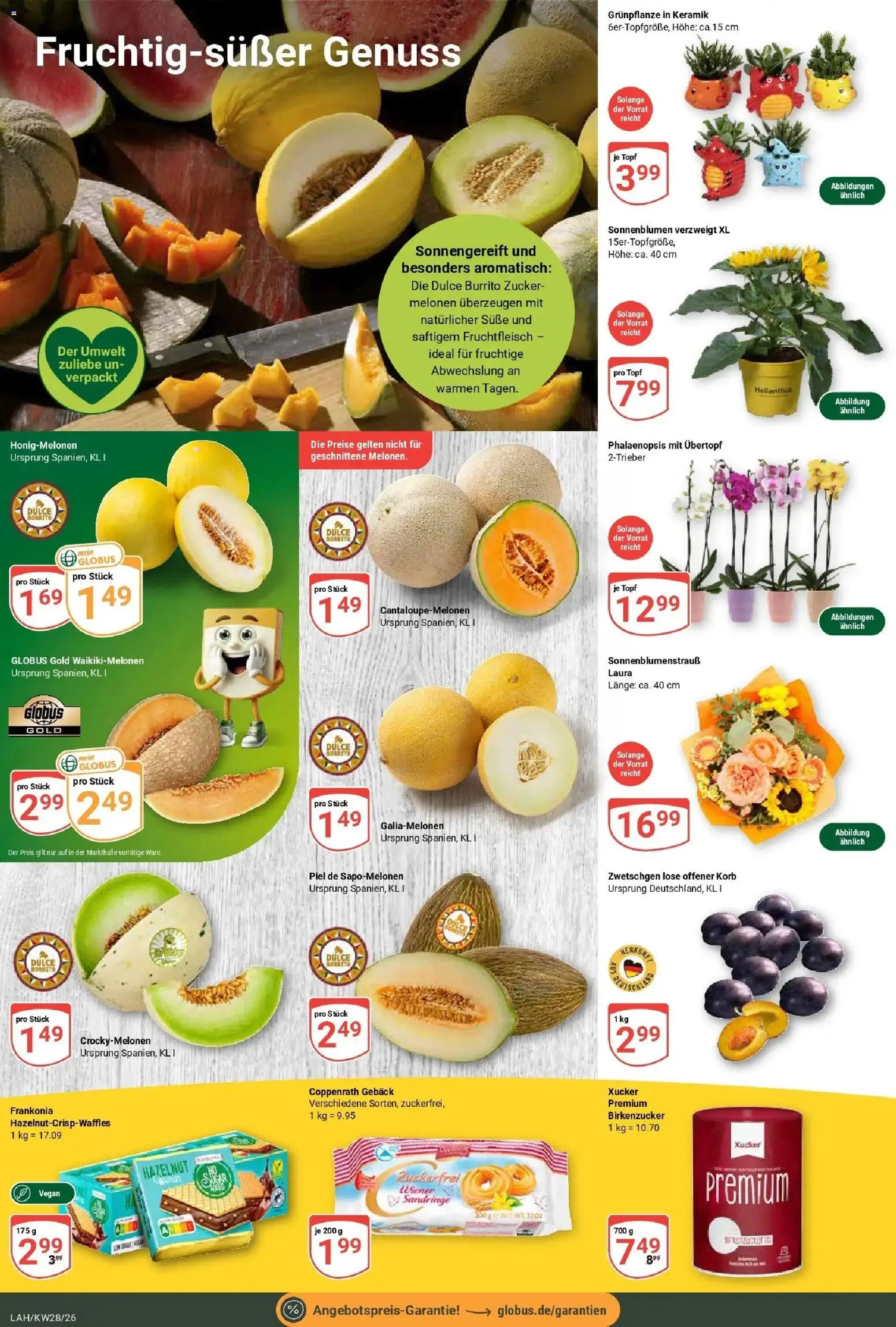 Globus Prospekt Lahnstein – gültig ab 06.07.2026 | Seite: 8 | Produkte: Korb, Zwetschgen, Zucker