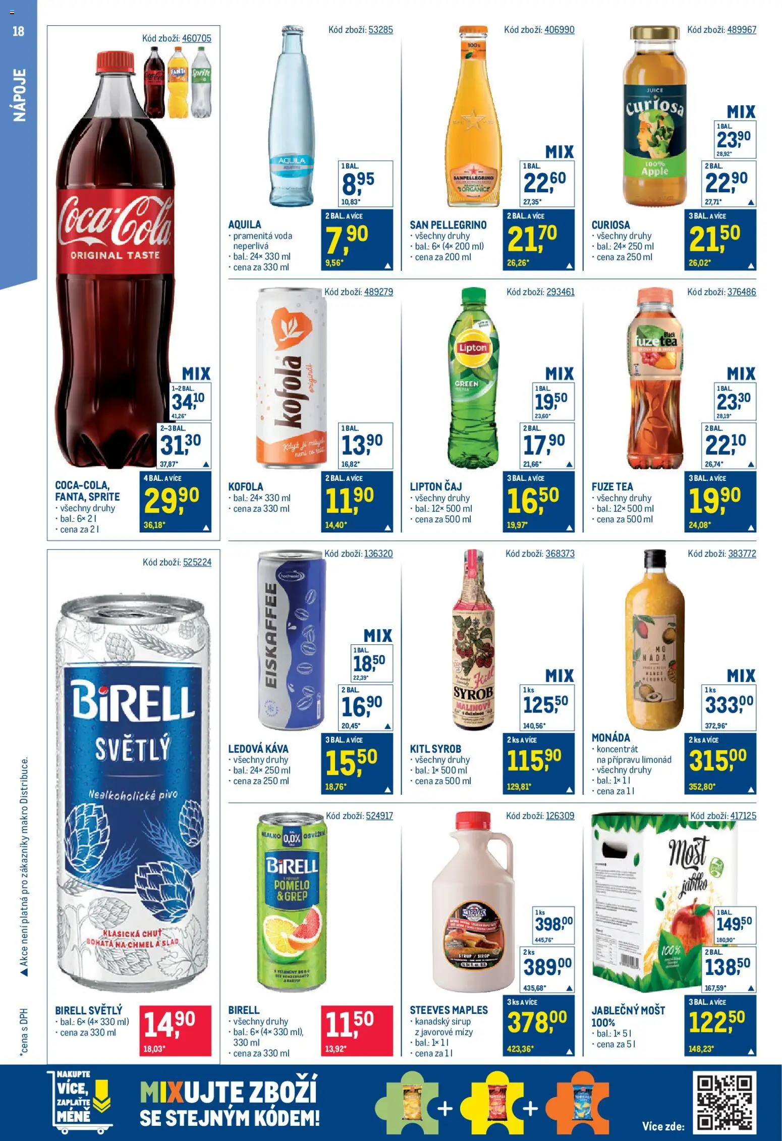 Makro leták - Gastronomie od 06.05.2026 | Strana: 18 | Produkty: Pomelo, Káva, Fanta, Apple