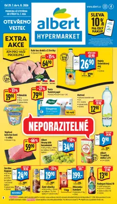 Náhled letáku Albert leták - Hypermarket - Vestec od 29.07.2026