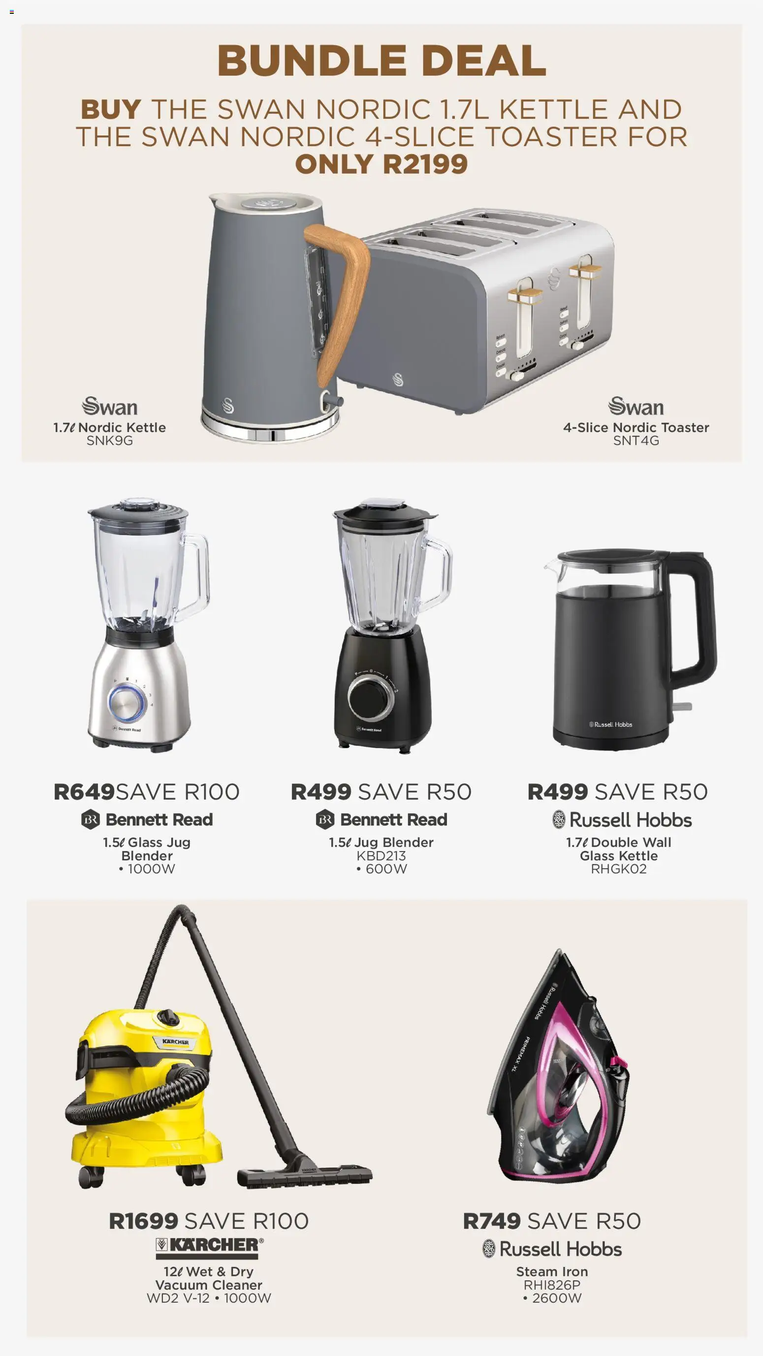 New House and Home catalogue – valid from 20/07/2026 | Page: 57 | Products: Kettle, Vacuum cleaner, Iron, Blender