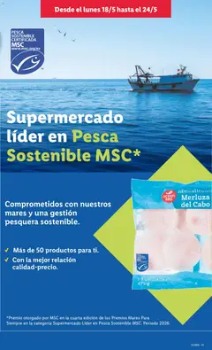 Vista previa Medallones Merluza del Cabo, Package of Medallones Merluza del Cabo, containing 7-9 units, 475 g. válido desde el 18.05.2026 | Página: 9